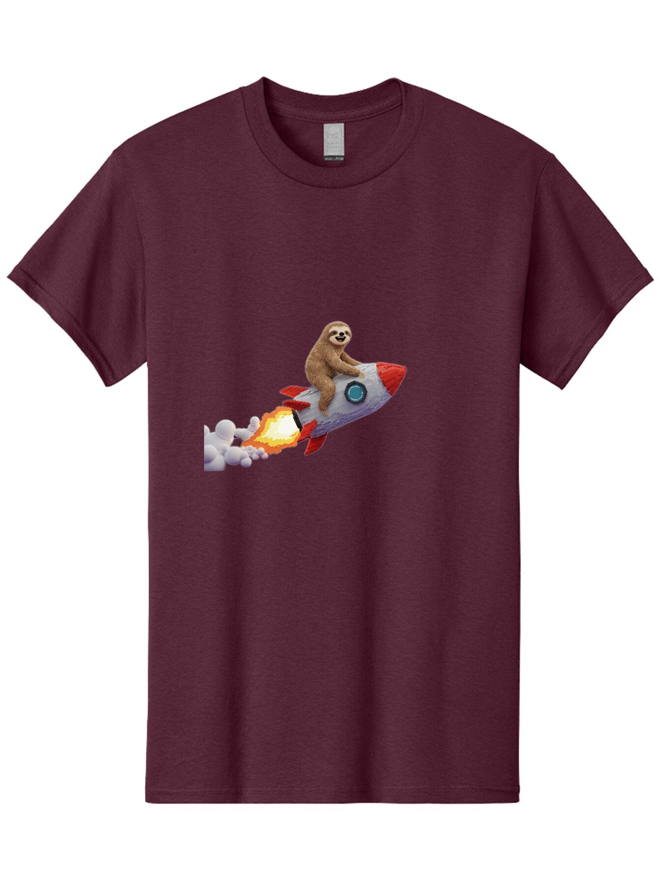 Sloth-On-Rocket-2 Men'S Graphic Tee, 100% Cotton, Comfortable Casual Summer Wear, Machine Washable, Vintage Camera, Old Camera, Antique Camera, Black Camera, Classic Photography, Photography Equipment, Nostalgic Device, Film Camera, Camera Art Ban517 8