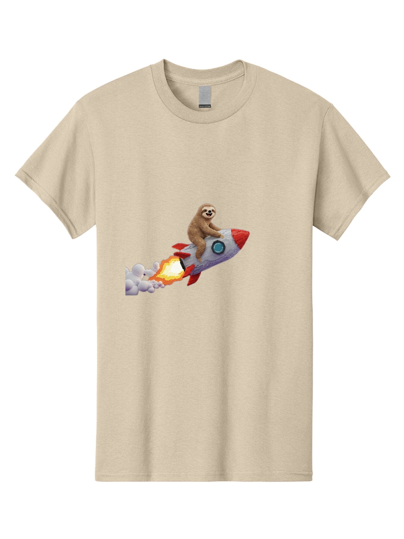 Sloth-On-Rocket-2 Men'S Graphic Tee, 100% Cotton, Comfortable Casual Summer Wear, Machine Washable, Vintage Camera, Old Camera, Antique Camera, Black Camera, Classic Photography, Photography Equipment, Nostalgic Device, Film Camera, Camera Art Ban517 9