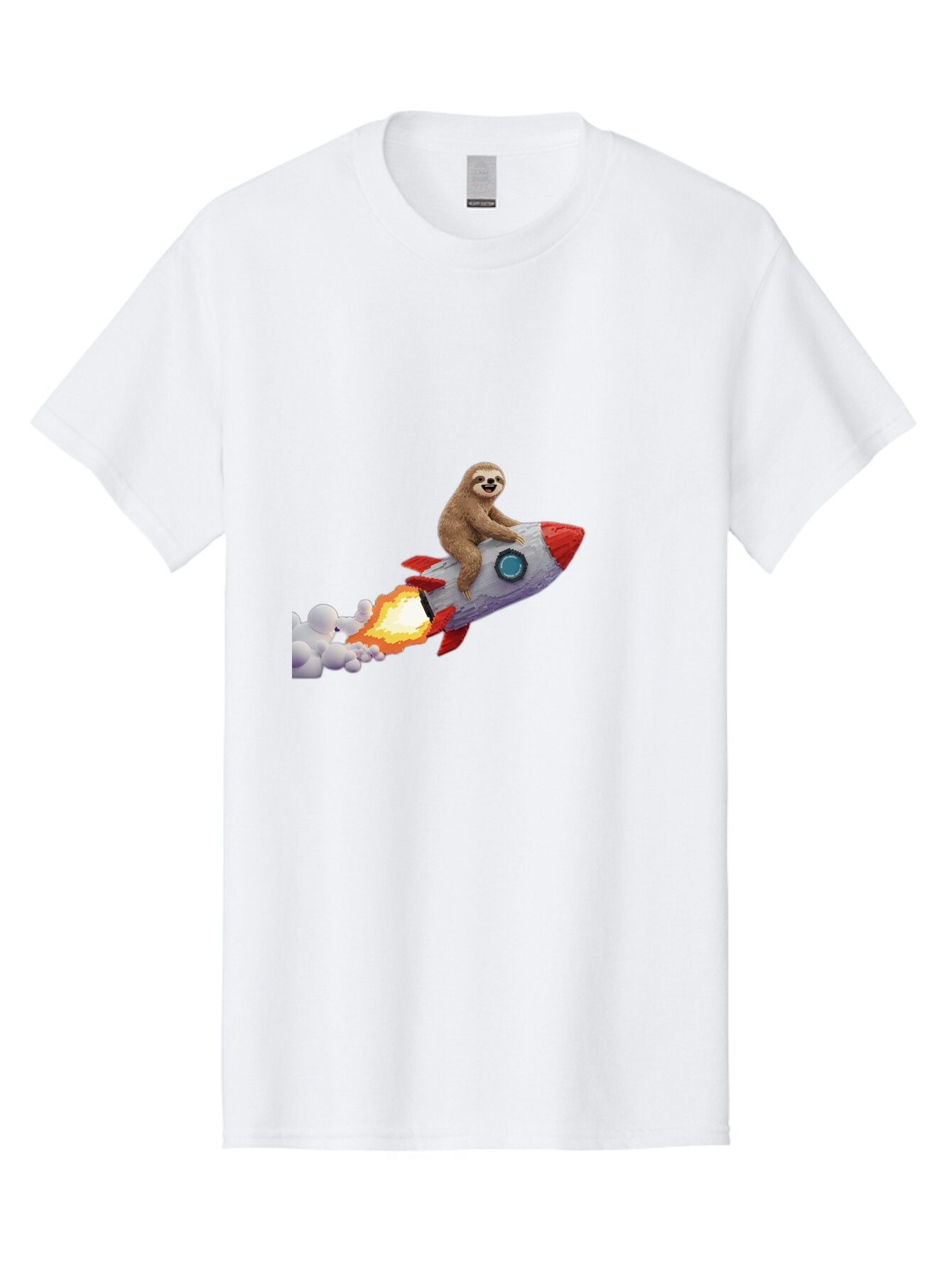 Sloth-On-Rocket-2 Men'S Graphic Tee, 100% Cotton, Comfortable Casual Summer Wear, Machine Washable, Vintage Camera, Old Camera, Antique Camera, Black Camera, Classic Photography, Photography Equipment, Nostalgic Device, Film Camera, Camera Art Ban517