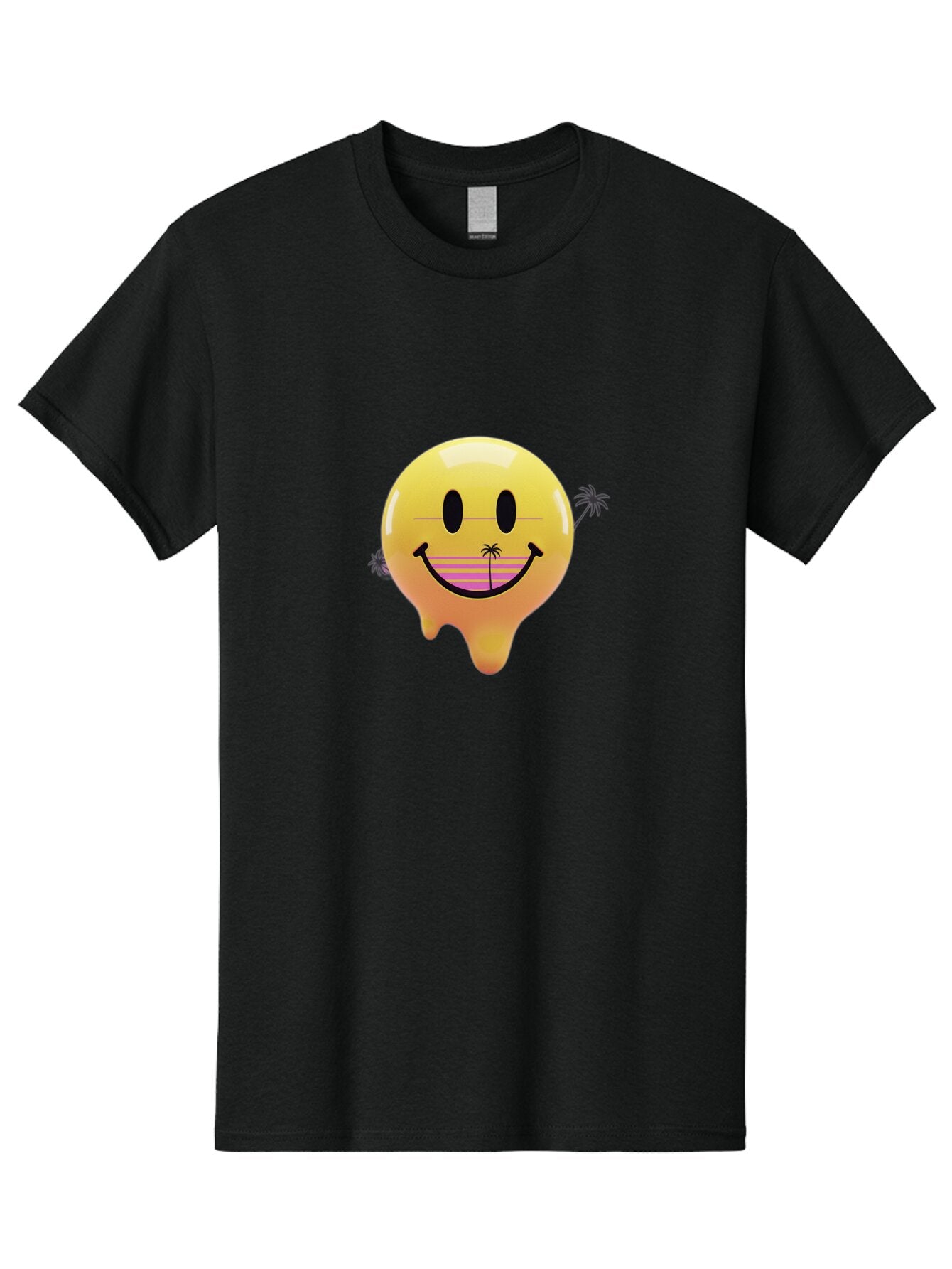 Smiley-Face-1 Men'S Graphic Tee, 100% Cotton, Comfortable Casual Summer Wear, Machine Washable, Vintage Camera, Old Camera, Antique Camera, Black Camera, Classic Photography, Photography Equipment, Nostalgic Device, Film Camera, Camera Art Ban525 7