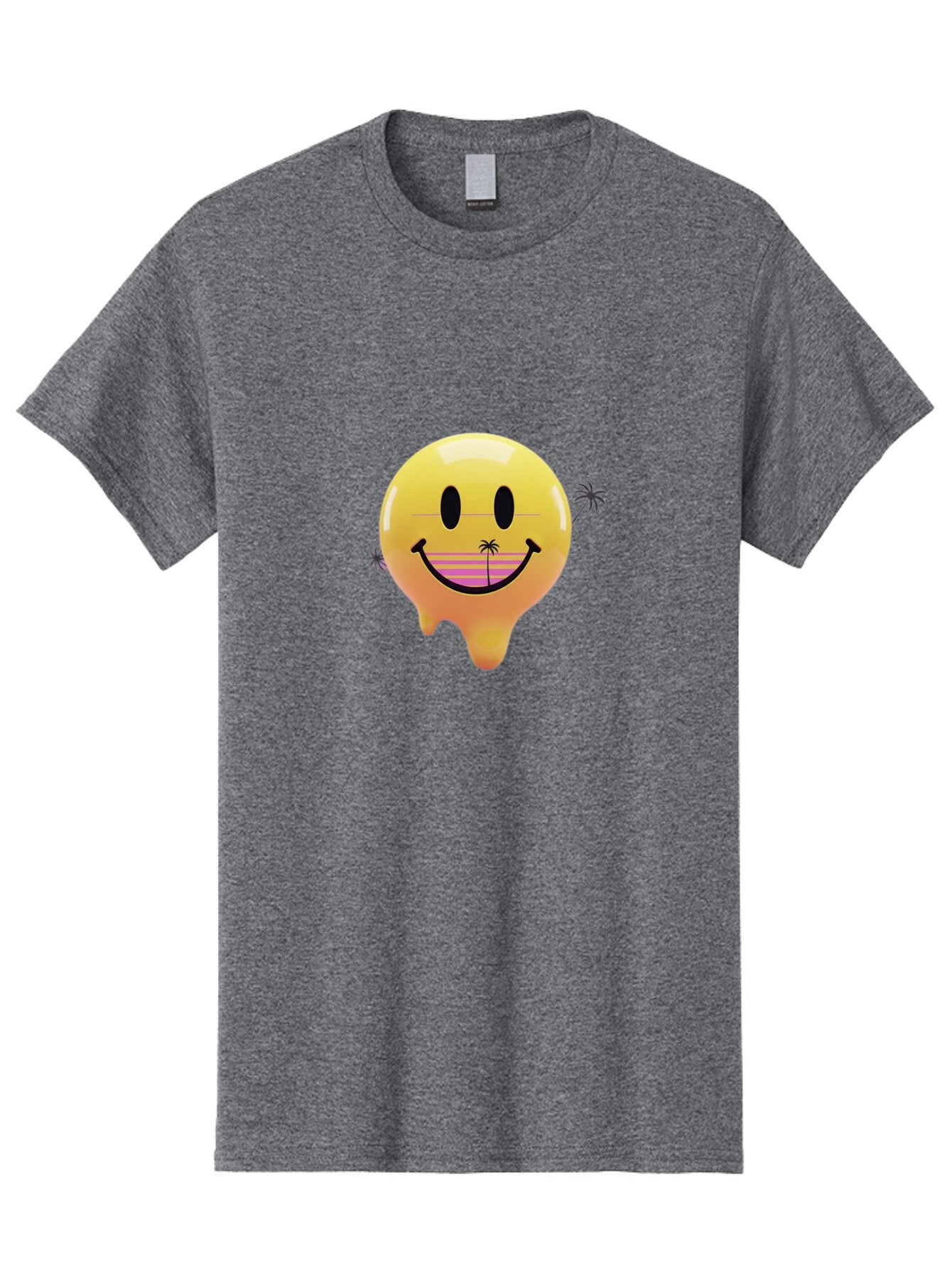 Smiley-Face-1 Men'S Graphic Tee, 100% Cotton, Comfortable Casual Summer Wear, Machine Washable, Vintage Camera, Old Camera, Antique Camera, Black Camera, Classic Photography, Photography Equipment, Nostalgic Device, Film Camera, Camera Art Ban525 13