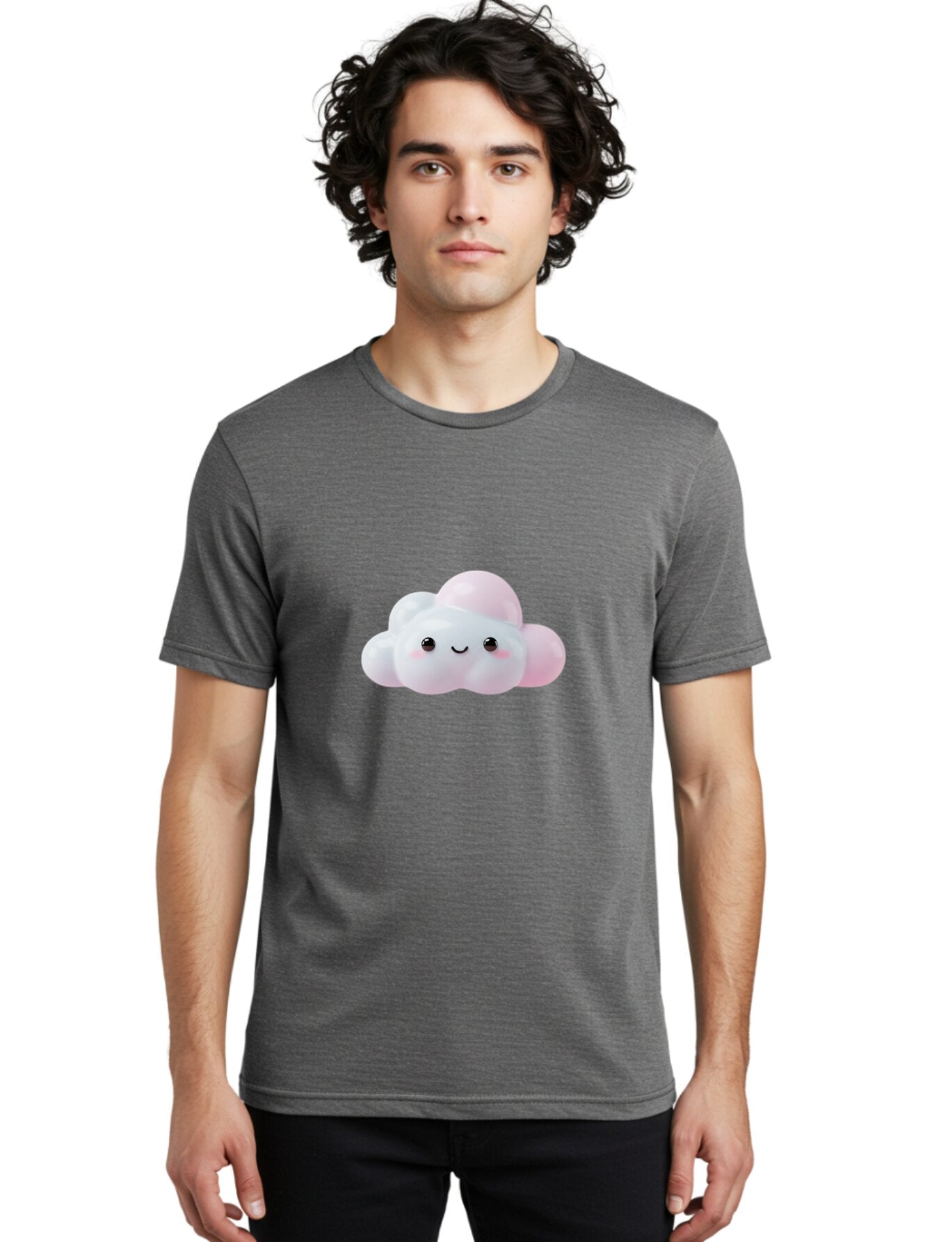 Smiling-Cloud-1 Men'S Graphic Tee, 100% Cotton, Comfortable Casual Summer Wear, Machine Washable, Vintage Camera, Old Camera, Antique Camera, Black Camera, Classic Photography, Photography Equipment, Nostalgic Device, Film Camera, Camera Art Ban532 18