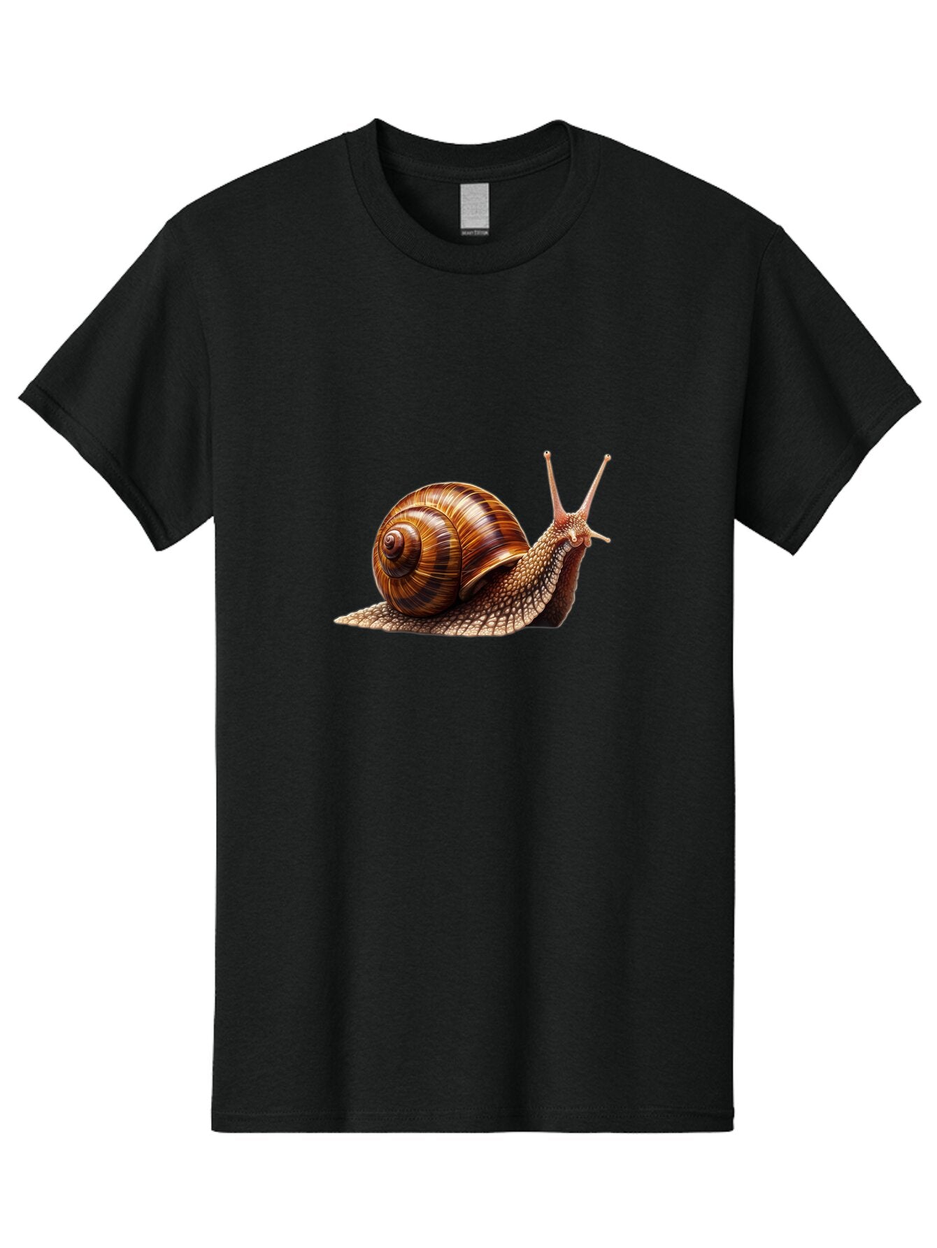 Snail-Illustration Men'S Graphic Tee, 100% Cotton, Comfortable Casual Summer Wear, Machine Washable, Vintage Camera, Old Camera, Antique Camera, Black Camera, Classic Photography, Photography Equipment, Nostalgic Device, Film Camera, Ban559