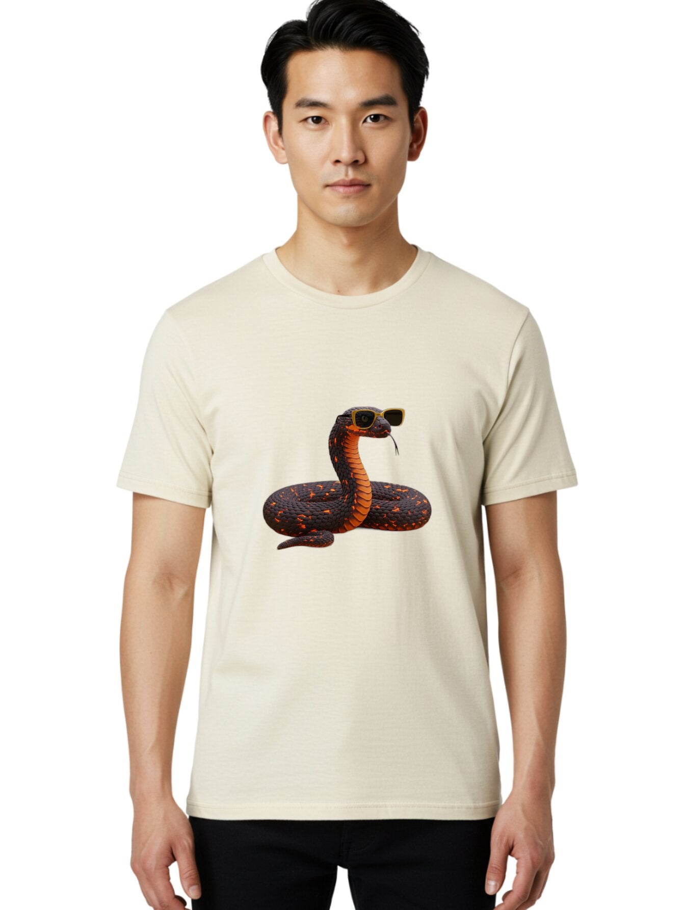 Snake-In-Sunglasses Men'S Graphic Tee, 100% Cotton, Comfortable Casual Summer Wear, Machine Washable, Vintage Camera, Old Camera, Antique Camera, Black Camera, Classic Photography, Photography Equipment, Nostalgic Device, Film Camera, Ban578 20