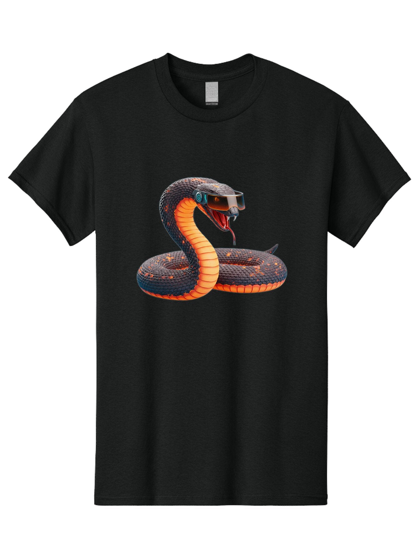Snake-Vr-Goggles Men'S Graphic Tee, 100% Cotton, Comfortable Casual Summer Wear, Machine Washable, Vintage Camera, Old Camera, Antique Camera, Black Camera, Classic Photography, Photography Equipment, Nostalgic Device, Film Camera, Camera Art Ban581 4