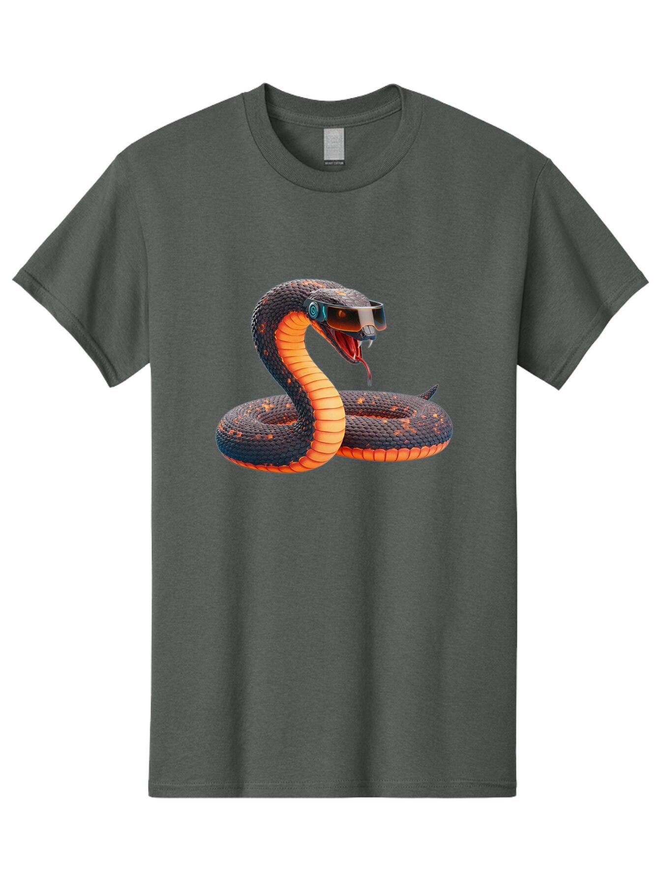 Snake-Vr-Goggles Men'S Graphic Tee, 100% Cotton, Comfortable Casual Summer Wear, Machine Washable, Vintage Camera, Old Camera, Antique Camera, Black Camera, Classic Photography, Photography Equipment, Nostalgic Device, Film Camera, Camera Art Ban581