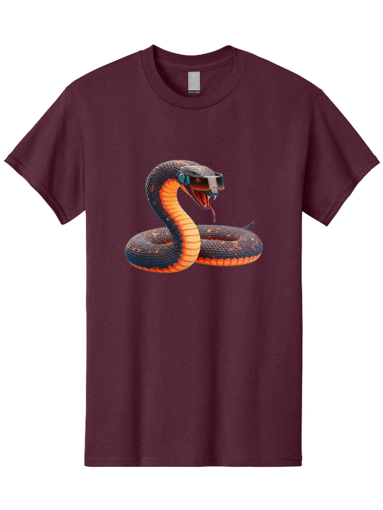 Snake-Vr-Goggles Men'S Graphic Tee, 100% Cotton, Comfortable Casual Summer Wear, Machine Washable, Vintage Camera, Old Camera, Antique Camera, Black Camera, Classic Photography, Photography Equipment, Nostalgic Device, Film Camera, Camera Art Ban581 3