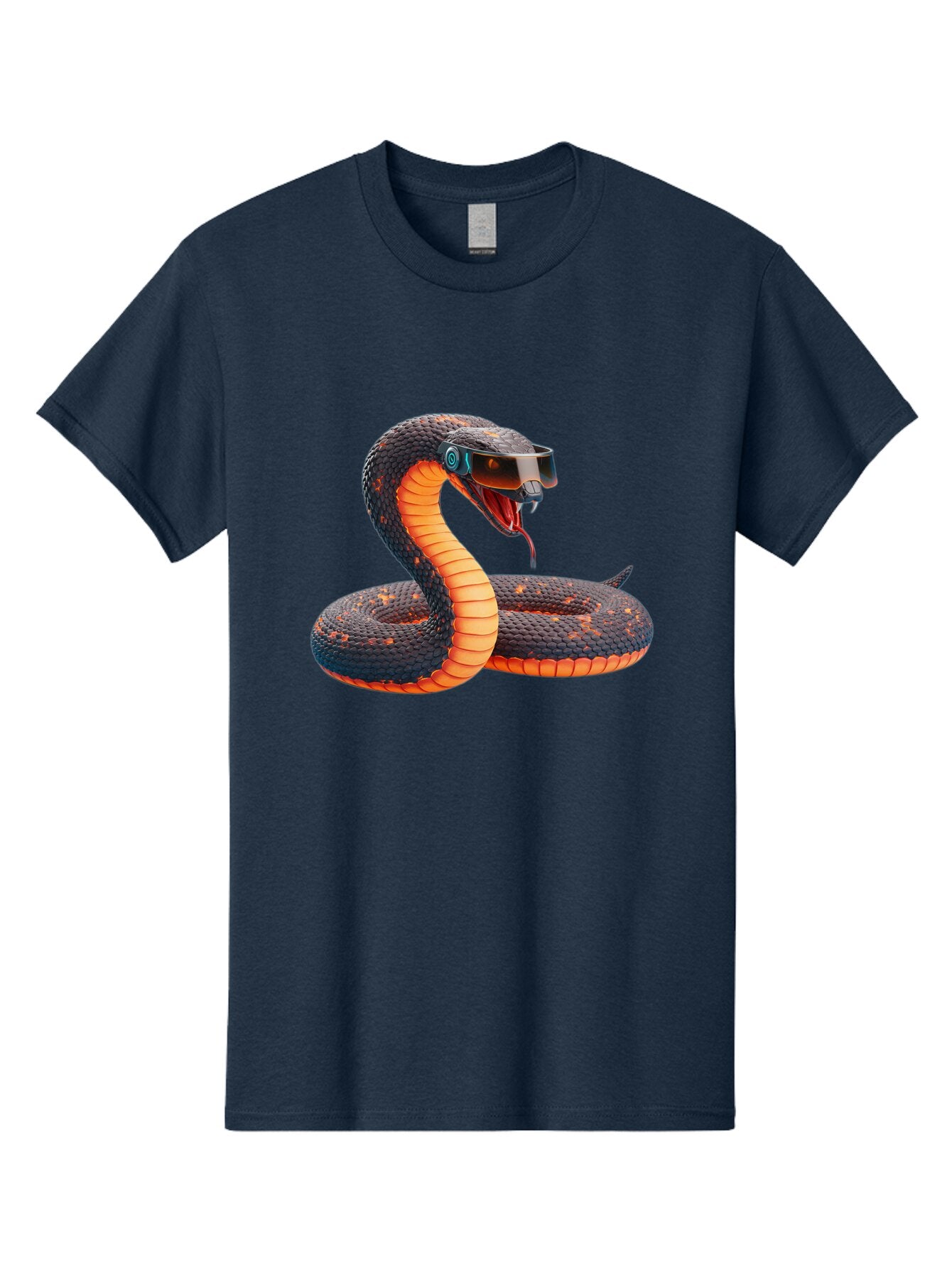 Snake-Vr-Goggles Men'S Graphic Tee, 100% Cotton, Comfortable Casual Summer Wear, Machine Washable, Vintage Camera, Old Camera, Antique Camera, Black Camera, Classic Photography, Photography Equipment, Nostalgic Device, Film Camera, Camera Art Ban581