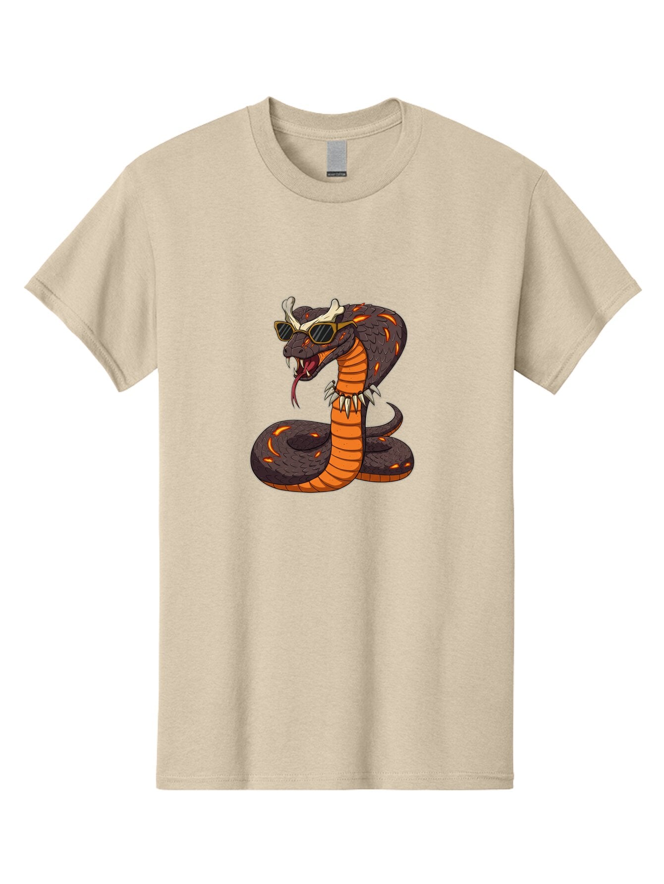 Snake-With-Sunglasses-And-Bone Men'S Graphic Tee, 100% Cotton, Comfortable Casual Summer Wear, Machine Washable, Vintage Camera, Old Camera, Antique Camera, Black Camera, Classic Photography, Photography Equipment, Nostalgic Device, Ban582 4