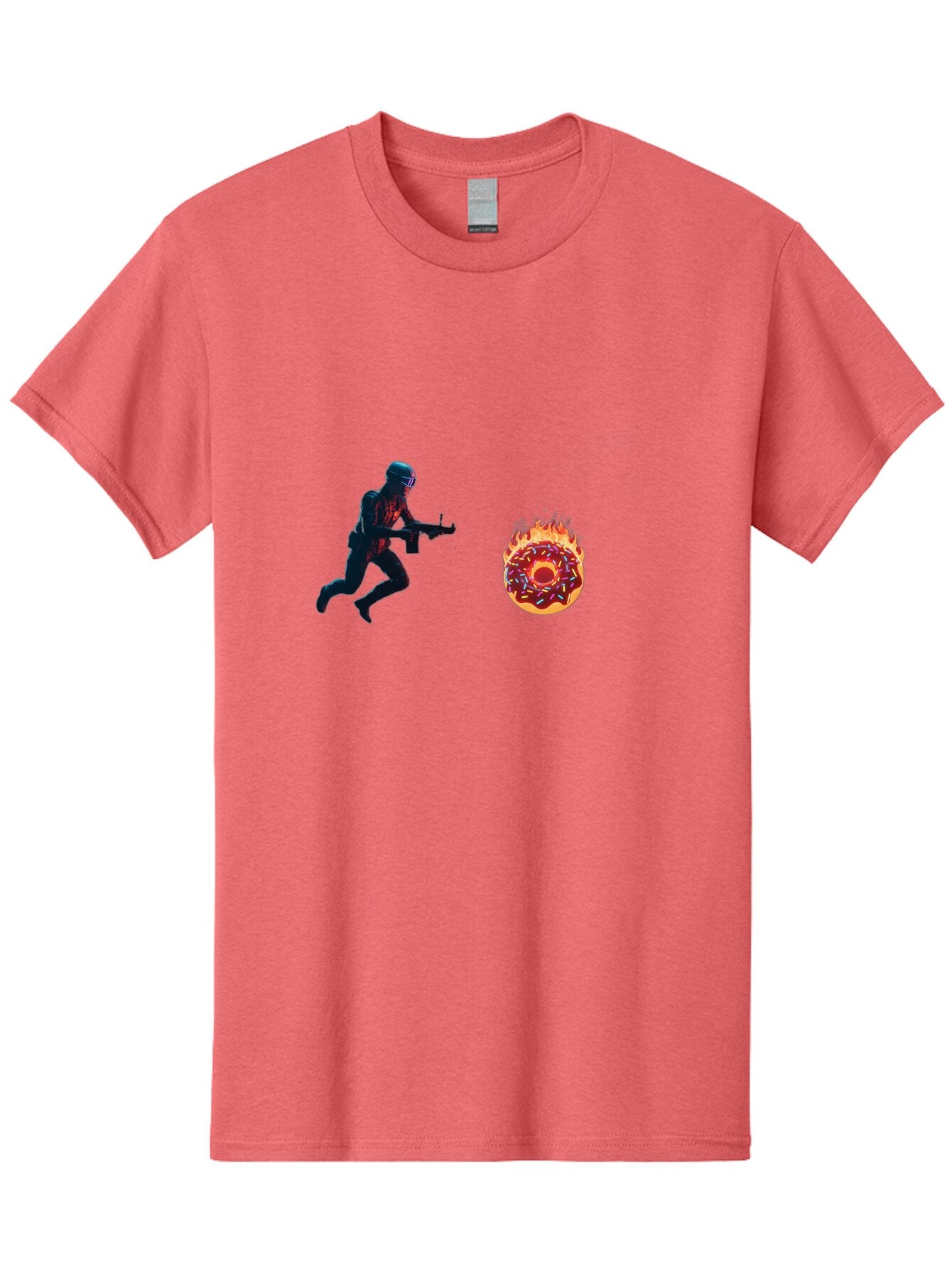 Soldier-Running-From-Donut Men'S Graphic Tee, 100% Cotton, Comfortable Casual Summer Wear, Machine Washable, Vintage Camera, Old Camera, Antique Camera, Black Camera, Classic Photography, Photography Equipment, Nostalgic Device, Film Camera, Ban589 7