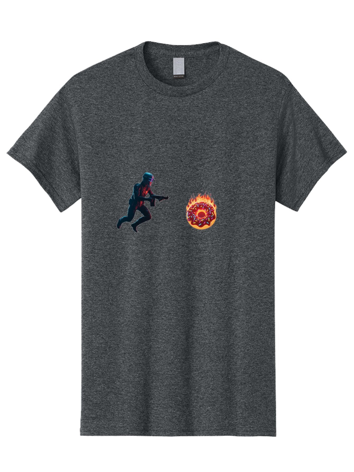 Soldier-Running-From-Donut Men'S Graphic Tee, 100% Cotton, Comfortable Casual Summer Wear, Machine Washable, Vintage Camera, Old Camera, Antique Camera, Black Camera, Classic Photography, Photography Equipment, Nostalgic Device, Film Camera, Ban589 12