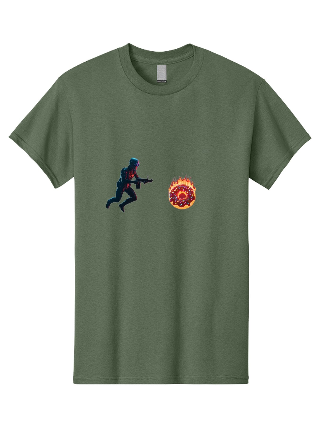 Soldier-Running-From-Donut Men'S Graphic Tee, 100% Cotton, Comfortable Casual Summer Wear, Machine Washable, Vintage Camera, Old Camera, Antique Camera, Black Camera, Classic Photography, Photography Equipment, Nostalgic Device, Film Camera, Ban589 15
