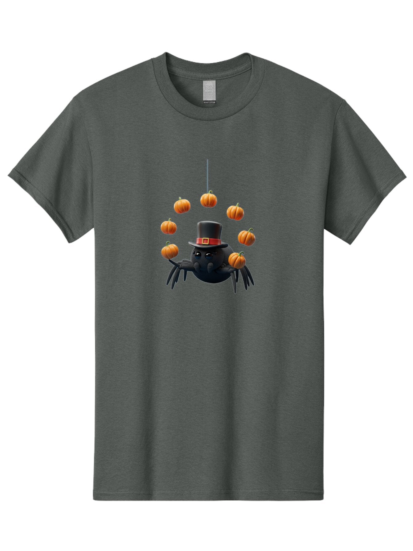 Spider-With-Pumpkins-1 Men'S Graphic Tee, 100% Cotton, Comfortable Casual Summer Wear, Machine Washable, Vintage Camera, Old Camera, Antique Camera, Black Camera, Classic Photography, Photography Equipment, Nostalgic Device, Film Camera, Ban596 9