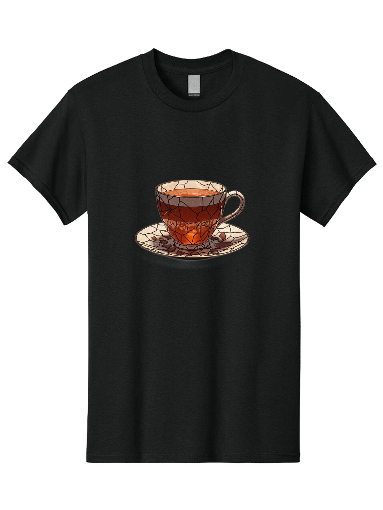 Stained-Glass-Tea-Cup Men'S Graphic Tee, 100% Cotton, Comfortable Casual Summer Wear, Machine Washable, Vintage Camera, Old Camera, Antique Camera, Black Camera, Classic Photography, Photography Equipment, Nostalgic Device, Film Camera, Ban605 13