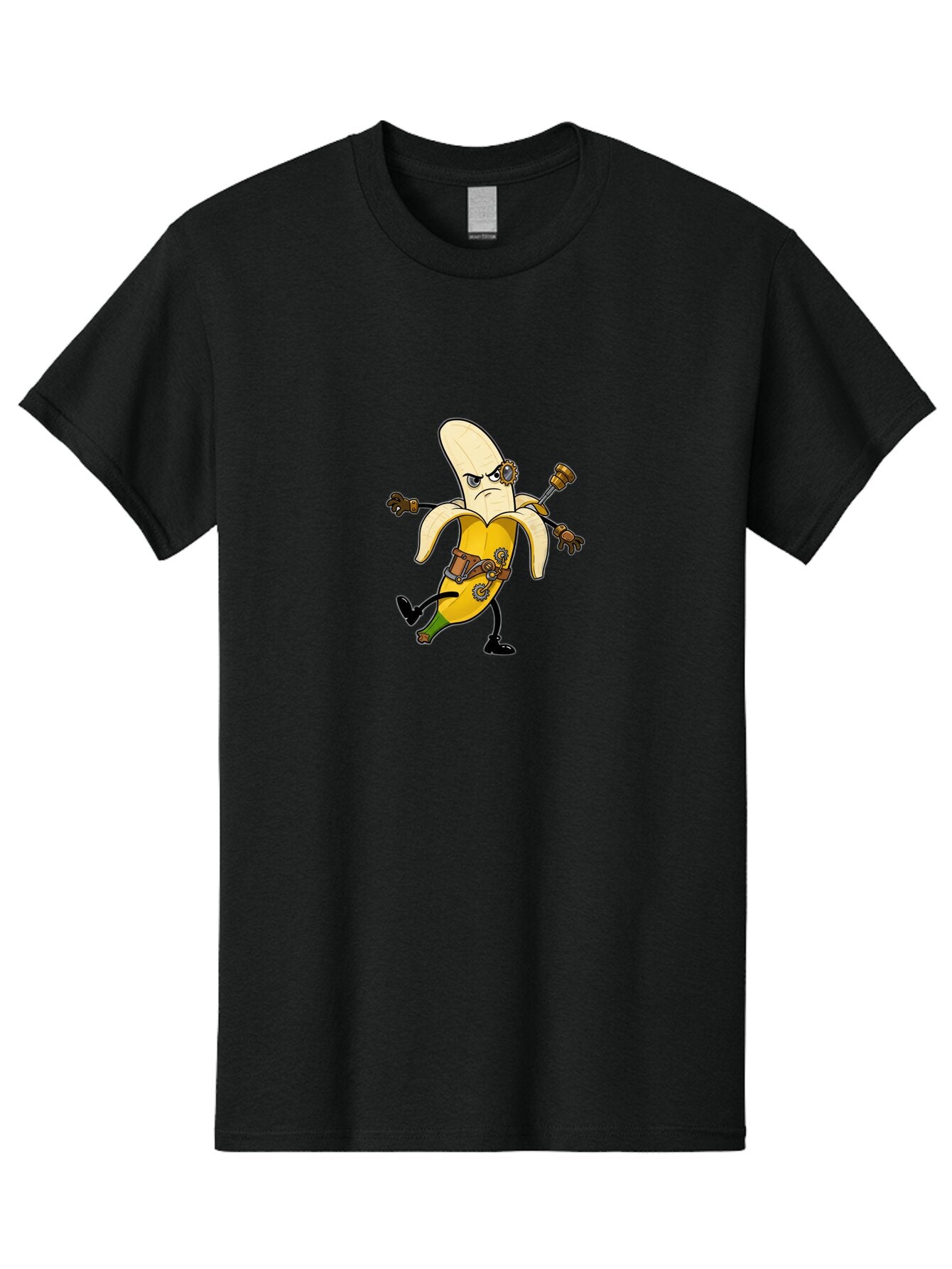 Steampunk-Banana-Dancer Men'S Graphic Tee, 100% Cotton, Comfortable Casual Summer Wear, Machine Washable, Vintage Camera, Old Camera, Antique Camera, Black Camera, Classic Photography, Photography Equipment, Nostalgic Device, Film Camera, Ban611 6