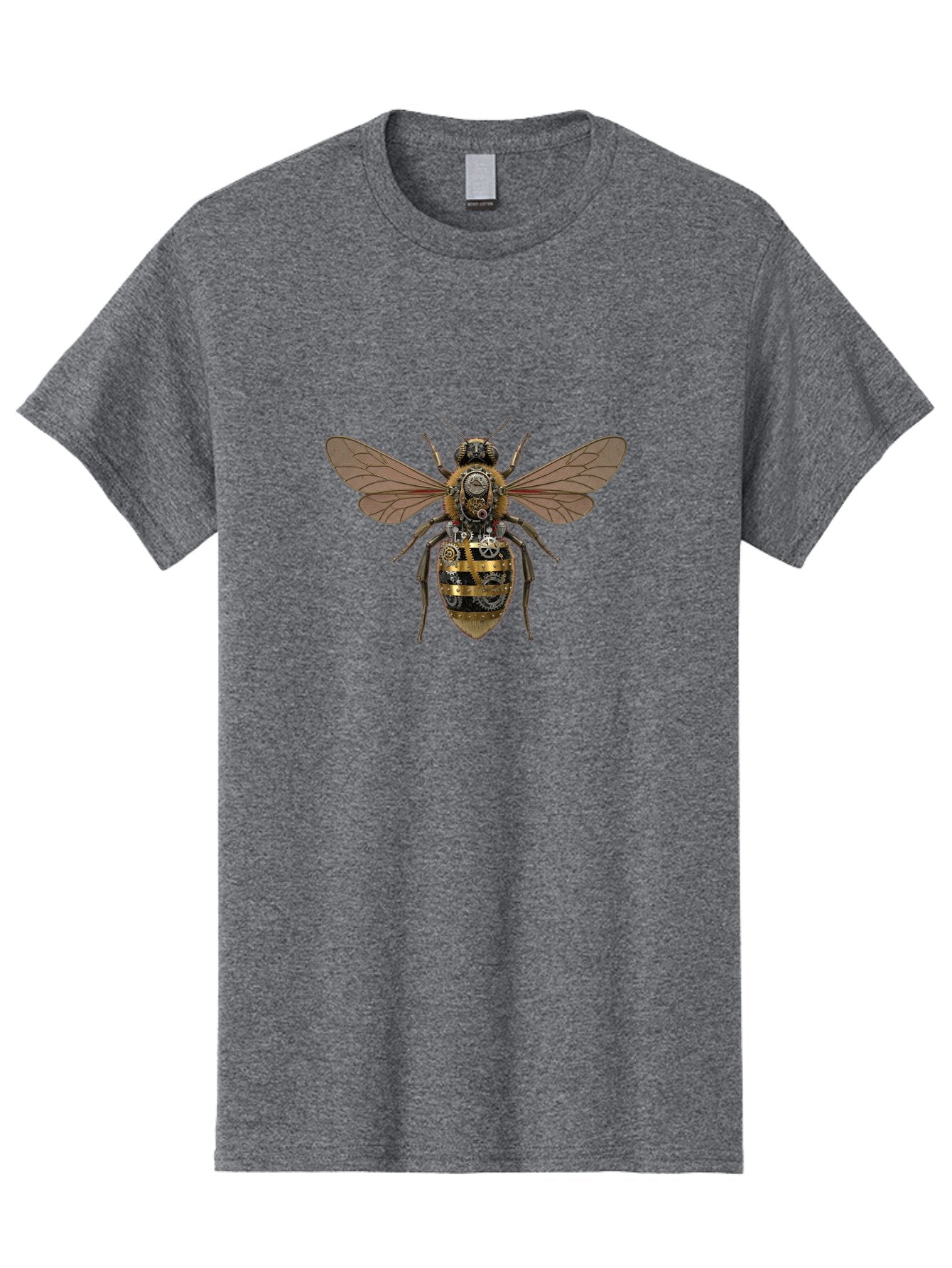 Steampunk-Bee Men'S Graphic Tee, 100% Cotton, Comfortable Casual Summer Wear, Machine Washable, Vintage Camera, Old Camera, Antique Camera, Black Camera, Classic Photography, Photography Equipment, Nostalgic Device, Film Camera, Camera Art Ban613 12