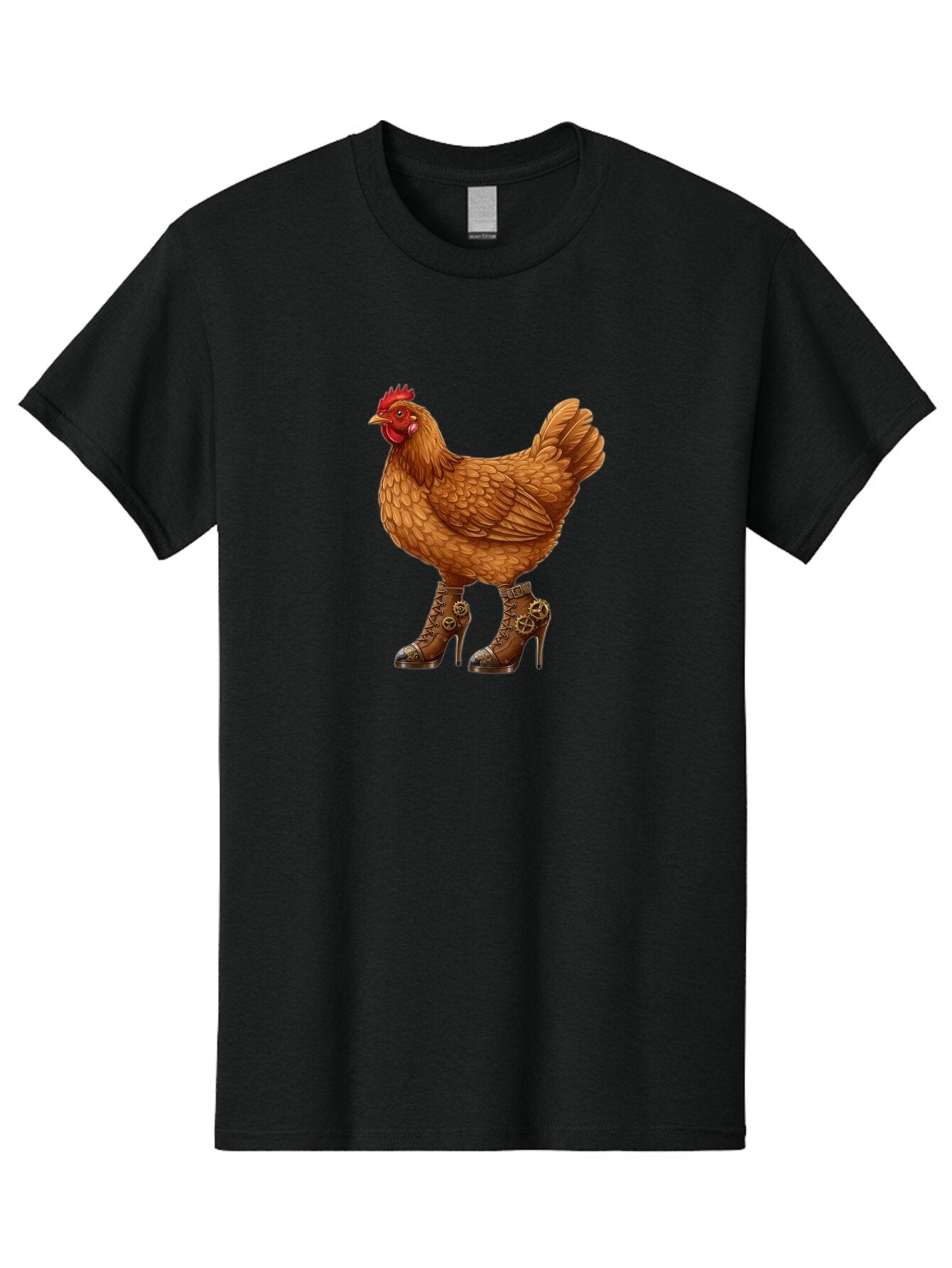 Steampunk-Chicken Men'S Graphic Tee, 100% Cotton, Comfortable Casual Summer Wear, Machine Washable, Vintage Camera, Old Camera, Antique Camera, Black Camera, Classic Photography, Photography Equipment, Nostalgic Device, Film Camera, Camera Art Ban617 14