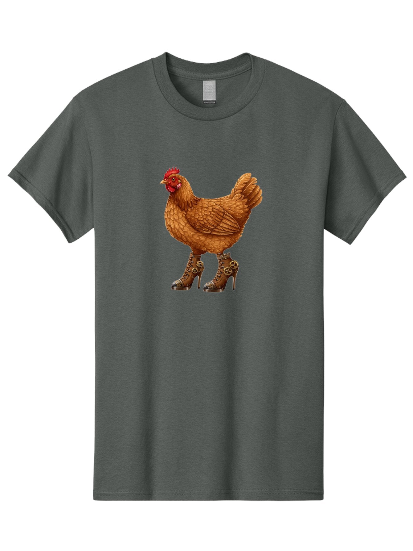 Steampunk-Chicken Men'S Graphic Tee, 100% Cotton, Comfortable Casual Summer Wear, Machine Washable, Vintage Camera, Old Camera, Antique Camera, Black Camera, Classic Photography, Photography Equipment, Nostalgic Device, Film Camera, Camera Art Ban617 3