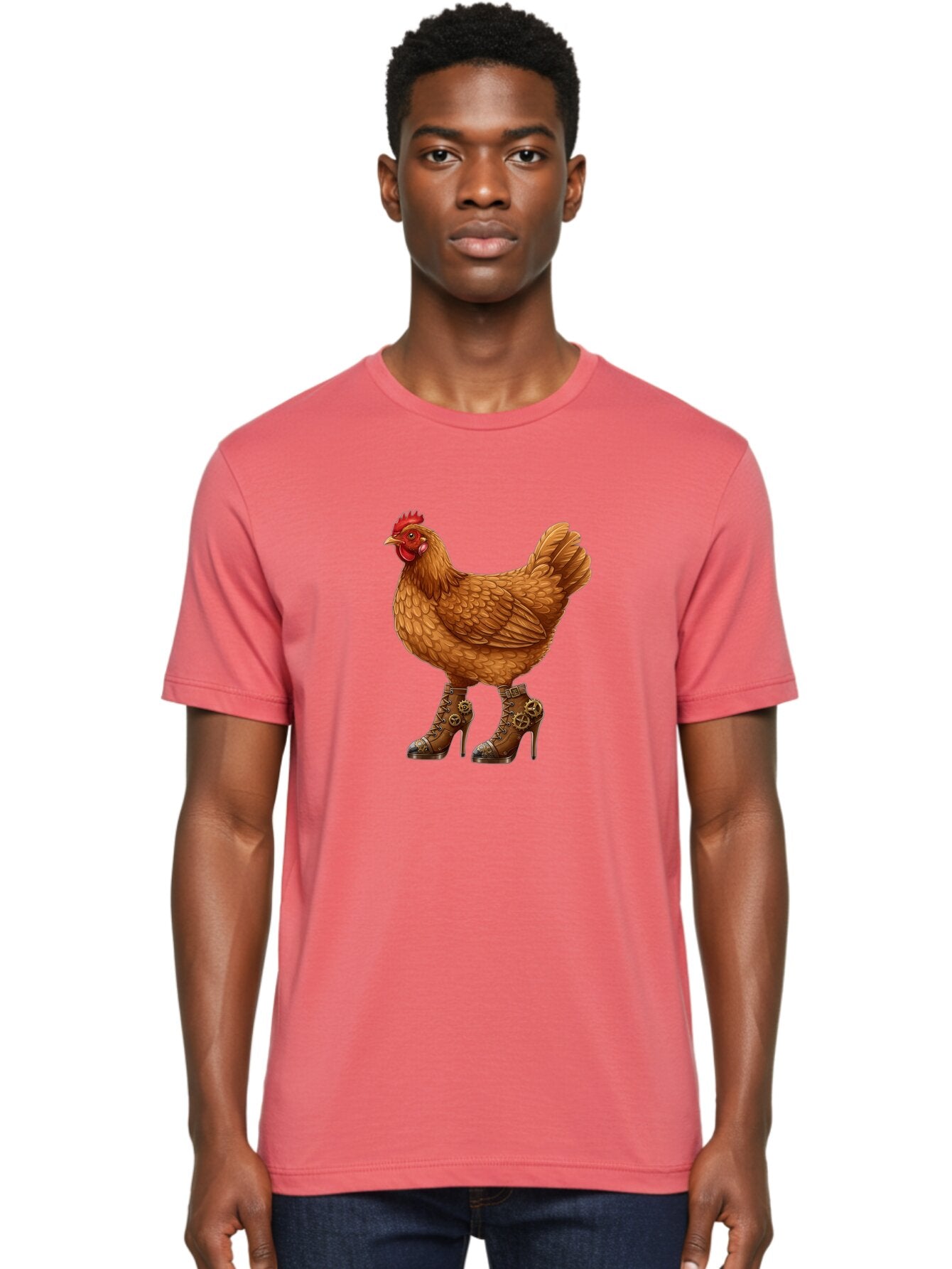 Steampunk-Chicken Men'S Graphic Tee, 100% Cotton, Comfortable Casual Summer Wear, Machine Washable, Vintage Camera, Old Camera, Antique Camera, Black Camera, Classic Photography, Photography Equipment, Nostalgic Device, Film Camera, Camera Art Ban617 20