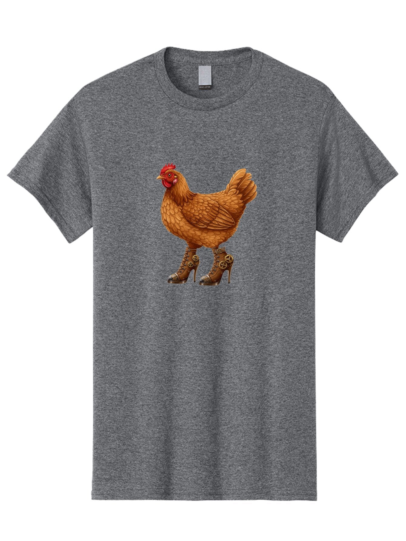 Steampunk-Chicken Men'S Graphic Tee, 100% Cotton, Comfortable Casual Summer Wear, Machine Washable, Vintage Camera, Old Camera, Antique Camera, Black Camera, Classic Photography, Photography Equipment, Nostalgic Device, Film Camera, Camera Art Ban617 5