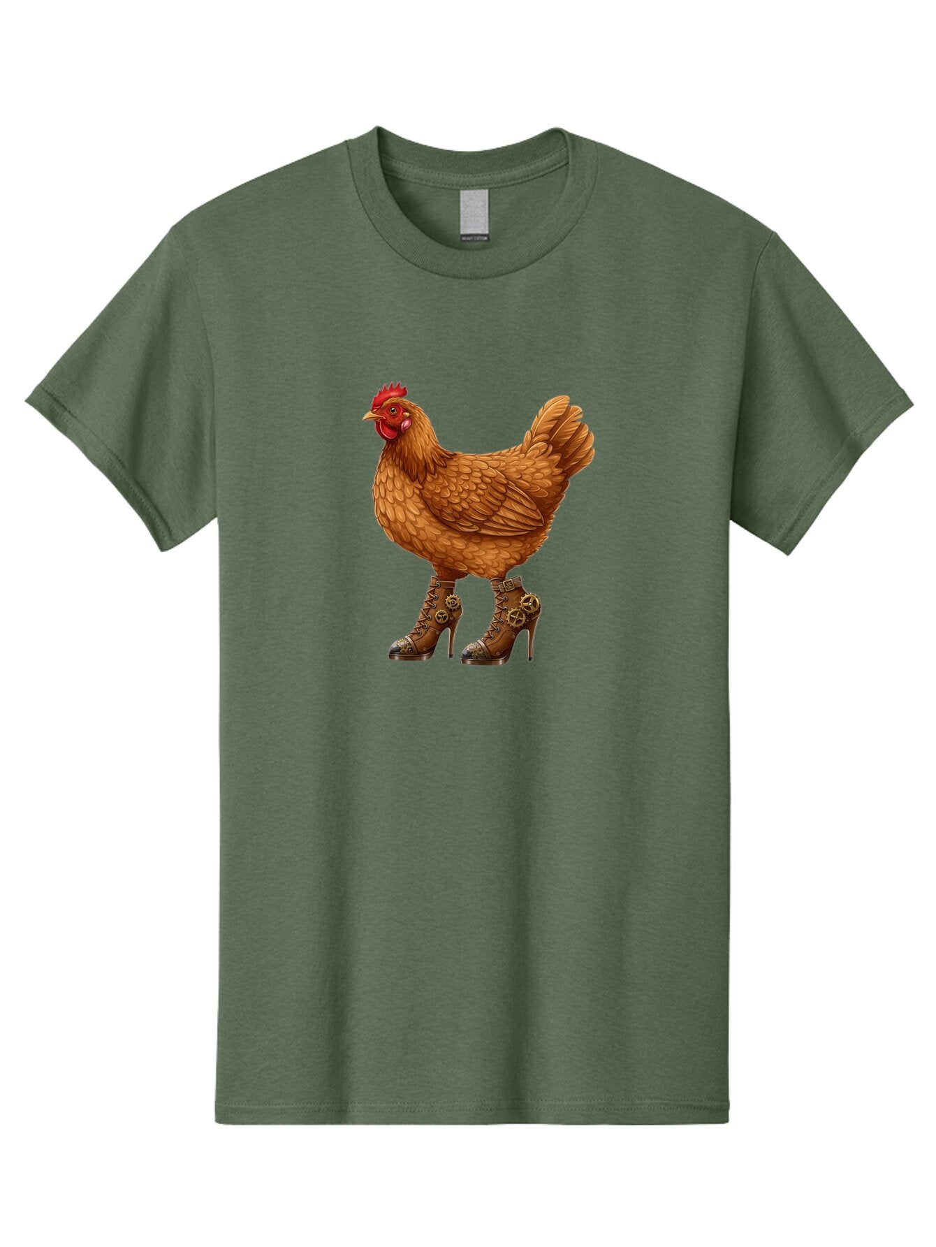 Steampunk-Chicken Men'S Graphic Tee, 100% Cotton, Comfortable Casual Summer Wear, Machine Washable, Vintage Camera, Old Camera, Antique Camera, Black Camera, Classic Photography, Photography Equipment, Nostalgic Device, Film Camera, Camera Art Ban617 9
