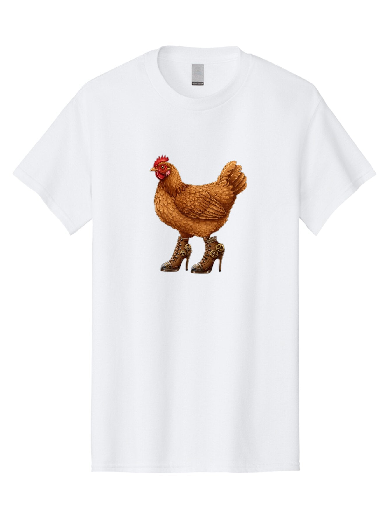 Steampunk-Chicken Men'S Graphic Tee, 100% Cotton, Comfortable Casual Summer Wear, Machine Washable, Vintage Camera, Old Camera, Antique Camera, Black Camera, Classic Photography, Photography Equipment, Nostalgic Device, Film Camera, Camera Art Ban617 8