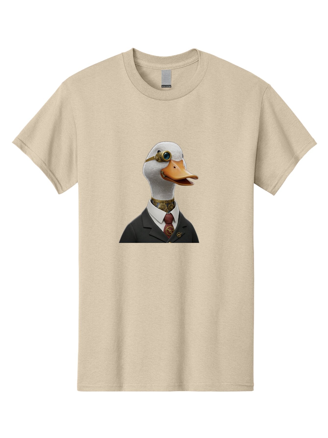 Steampunk-Duck Men'S Graphic Tee, 100% Cotton, Comfortable Casual Summer Wear, Machine Washable, Vintage Camera, Old Camera, Antique Camera, Black Camera, Classic Photography, Photography Equipment, Nostalgic Device, Film Camera, Camera Art Ban619 7