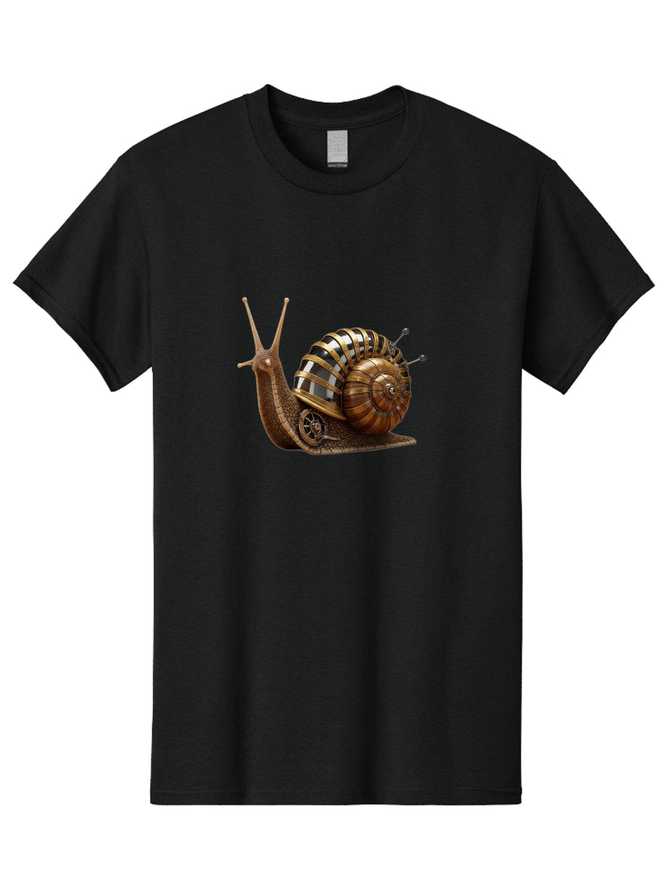 Steampunk-Snail Men'S Graphic Tee, 100% Cotton, Comfortable Casual Summer Wear, Machine Washable, Vintage Camera, Old Camera, Antique Camera, Black Camera, Classic Photography, Photography Equipment, Nostalgic Device, Film Camera, Camera Art Ban625 15