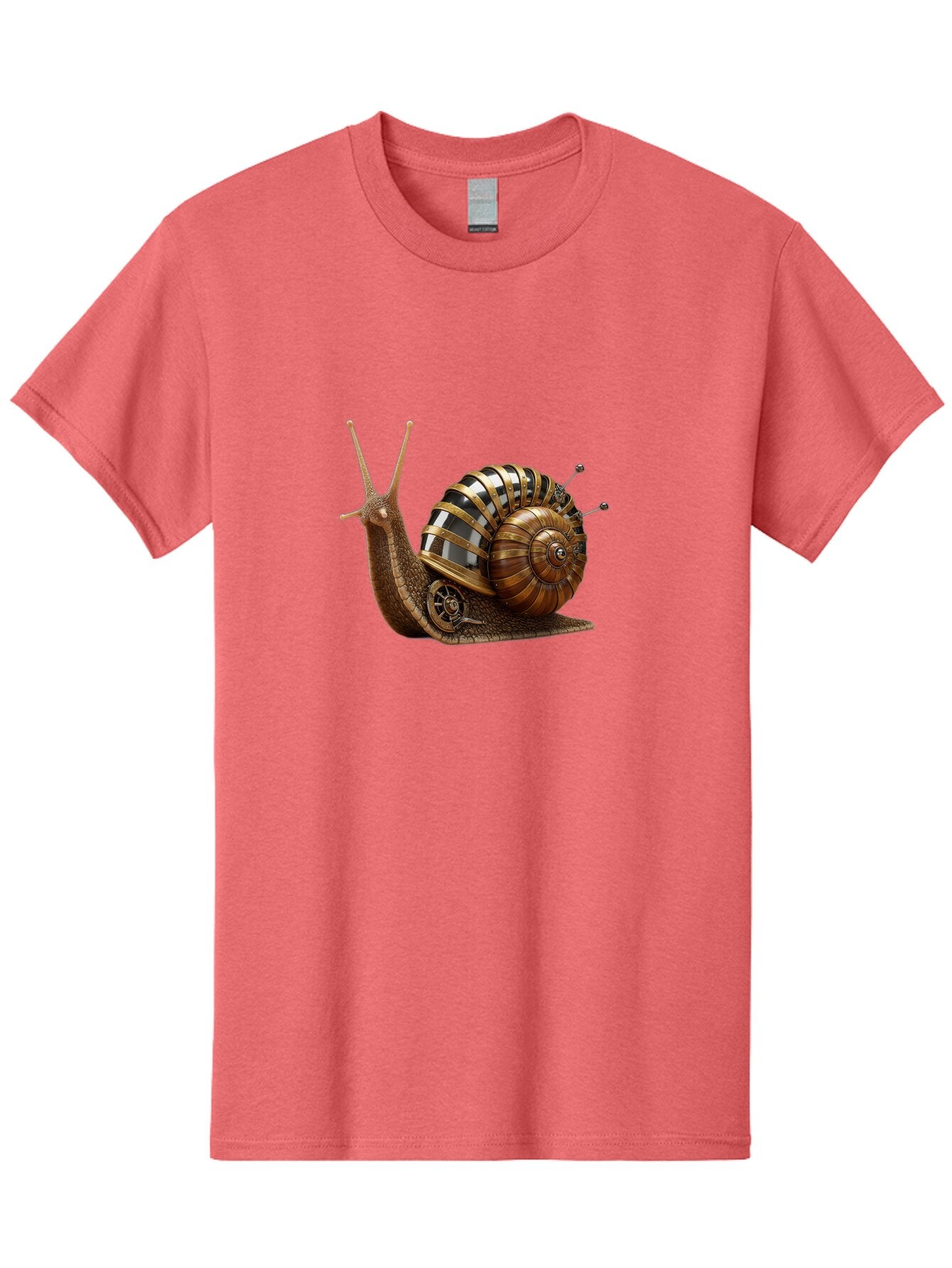 Steampunk-Snail Men'S Graphic Tee, 100% Cotton, Comfortable Casual Summer Wear, Machine Washable, Vintage Camera, Old Camera, Antique Camera, Black Camera, Classic Photography, Photography Equipment, Nostalgic Device, Film Camera, Camera Art Ban625 10