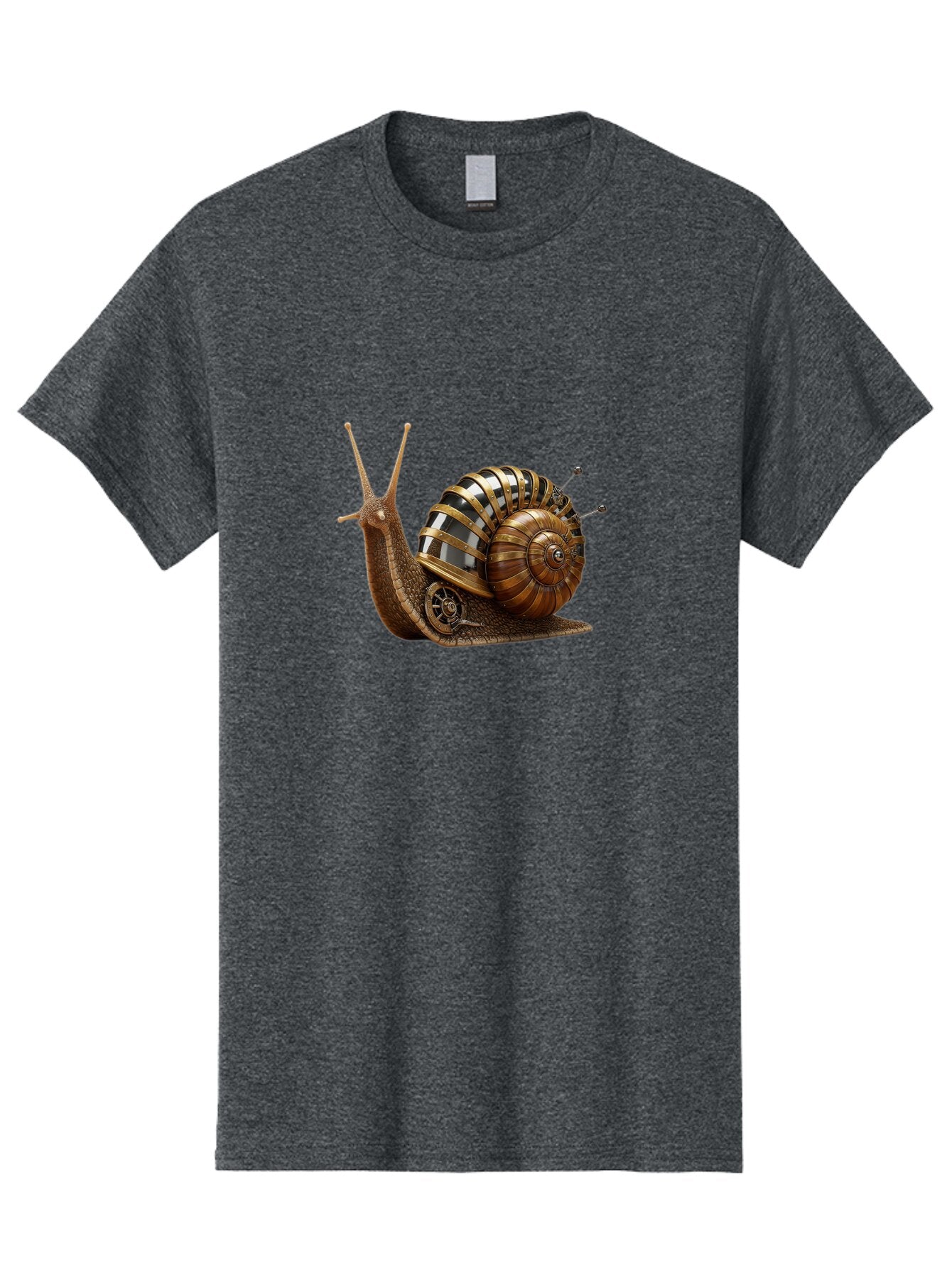 Steampunk-Snail Men'S Graphic Tee, 100% Cotton, Comfortable Casual Summer Wear, Machine Washable, Vintage Camera, Old Camera, Antique Camera, Black Camera, Classic Photography, Photography Equipment, Nostalgic Device, Film Camera, Camera Art Ban625 7