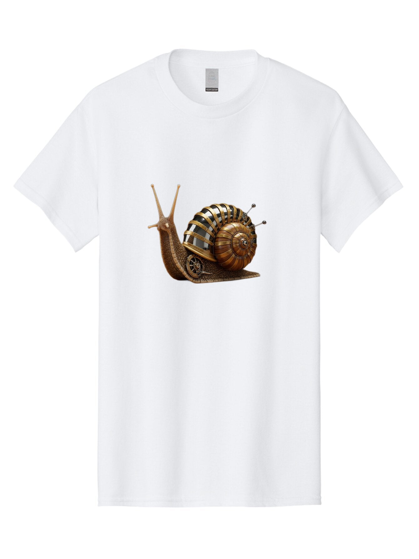 Steampunk-Snail Men'S Graphic Tee, 100% Cotton, Comfortable Casual Summer Wear, Machine Washable, Vintage Camera, Old Camera, Antique Camera, Black Camera, Classic Photography, Photography Equipment, Nostalgic Device, Film Camera, Camera Art Ban625 12