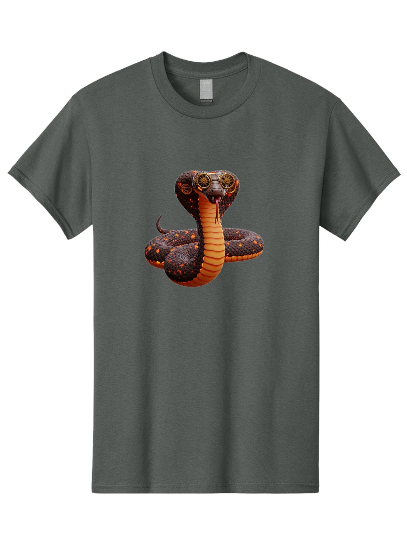 Steampunk-Snake Men'S Graphic Tee, 100% Cotton, Comfortable Casual Summer Wear, Machine Washable, Vintage Camera, Old Camera, Antique Camera, Black Camera, Classic Photography, Photography Equipment, Nostalgic Device, Film Camera, Camera Art Ban626 4