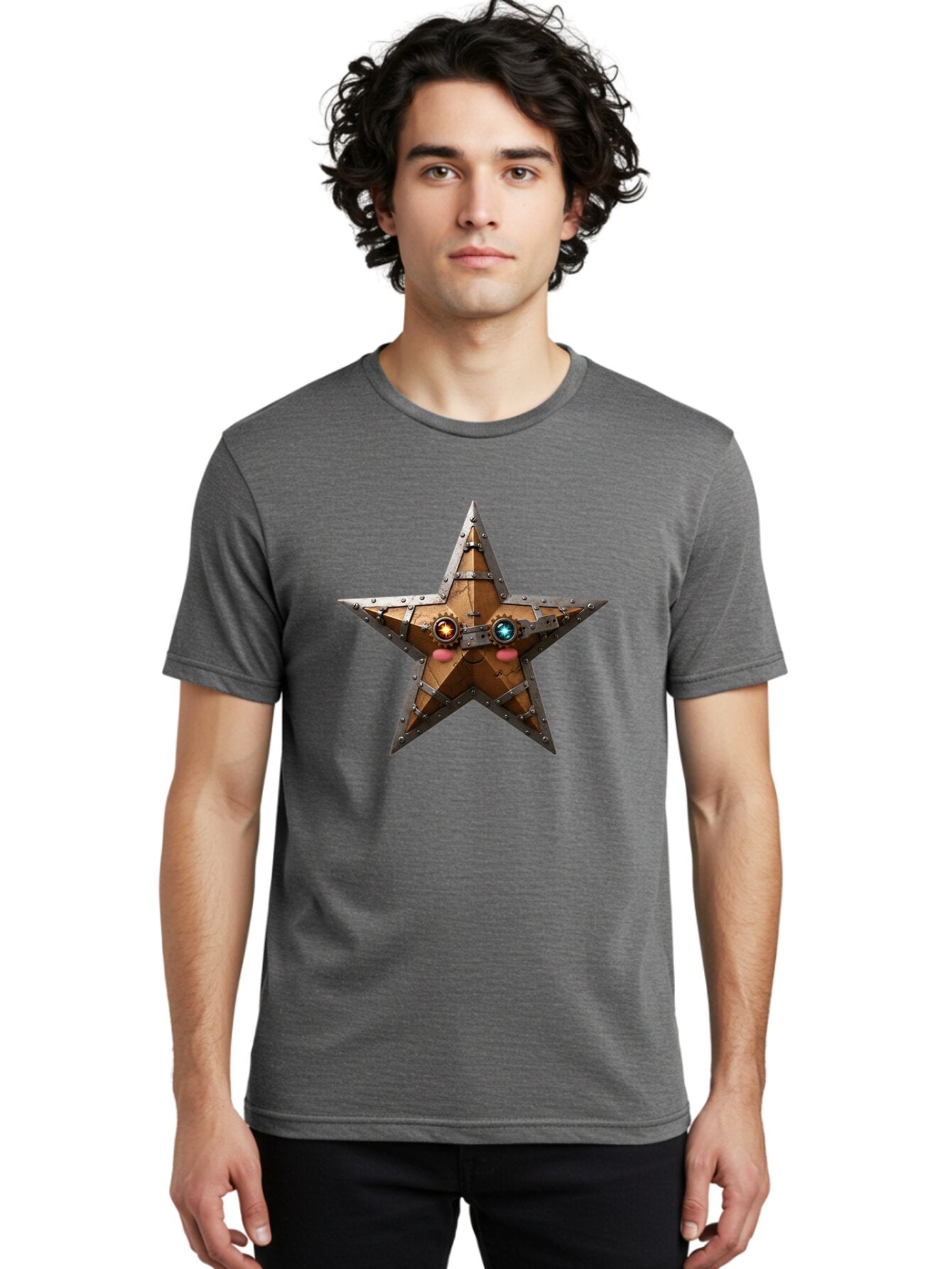 Steampunk-Star Men'S Graphic Tee, 100% Cotton, Comfortable Casual Summer Wear, Machine Washable, Vintage Camera, Old Camera, Antique Camera, Black Camera, Classic Photography, Photography Equipment, Nostalgic Device, Film Camera, Camera Art Ban628 16