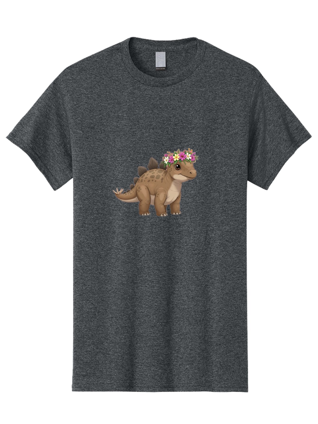 Stegosaurus-With-Flower-Crown Men'S Graphic Tee, 100% Cotton, Comfortable Casual Summer Wear, Machine Washable, Vintage Camera, Old Camera, Antique Camera, Black Camera, Classic Photography, Photography Equipment, Nostalgic Device, Ban634 14