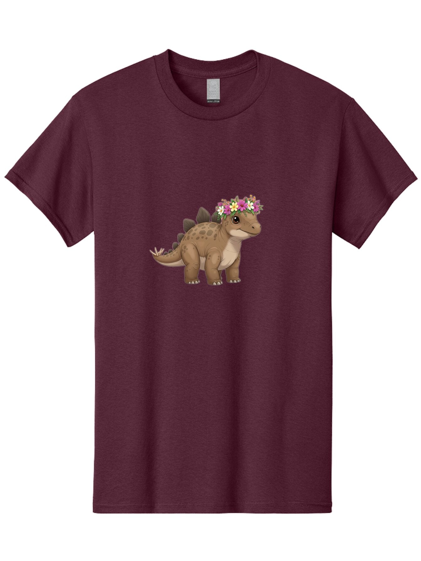 Stegosaurus-With-Flower-Crown Men'S Graphic Tee, 100% Cotton, Comfortable Casual Summer Wear, Machine Washable, Vintage Camera, Old Camera, Antique Camera, Black Camera, Classic Photography, Photography Equipment, Nostalgic Device, Ban634 8