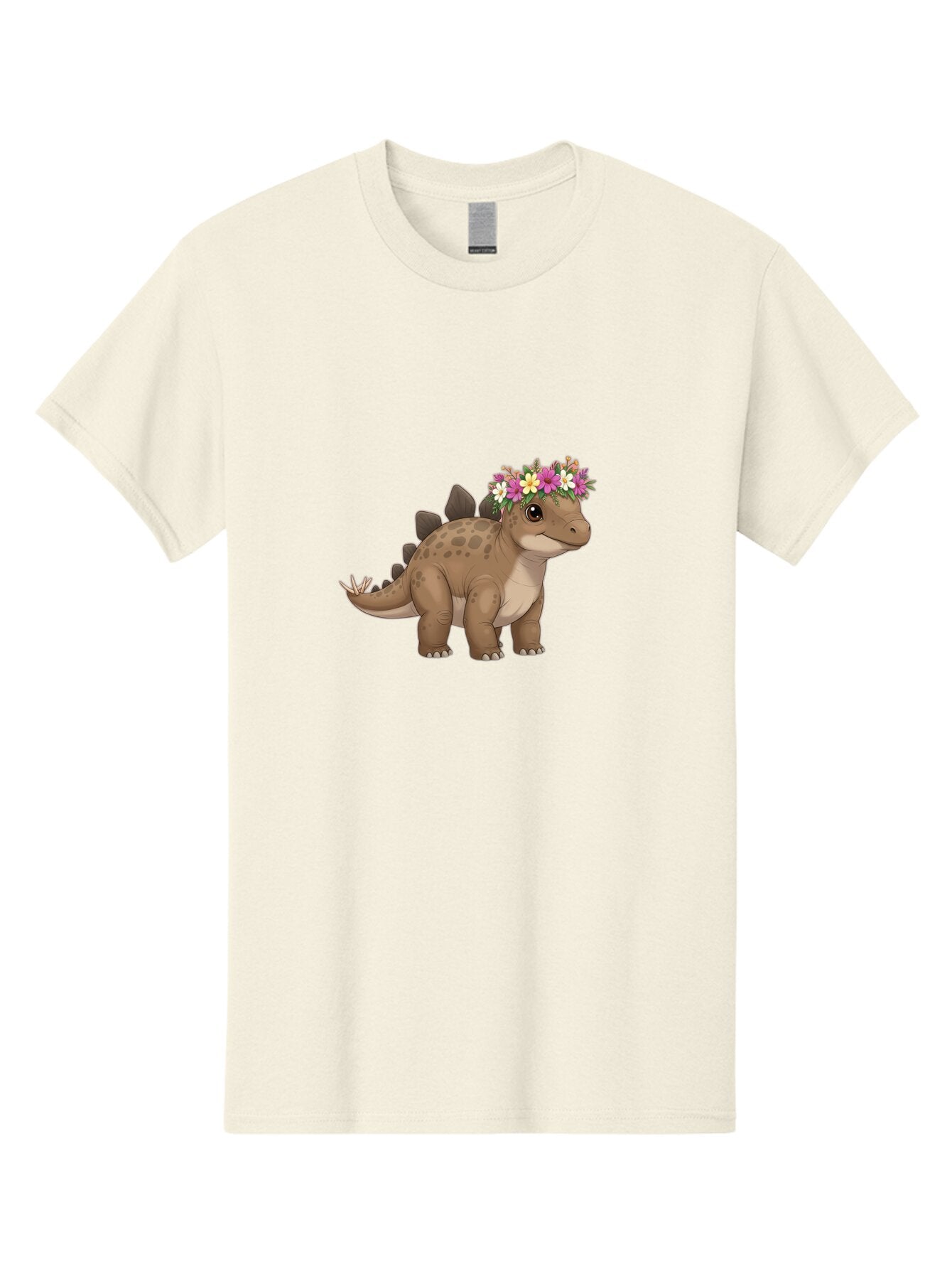 Stegosaurus-With-Flower-Crown Men'S Graphic Tee, 100% Cotton, Comfortable Casual Summer Wear, Machine Washable, Vintage Camera, Old Camera, Antique Camera, Black Camera, Classic Photography, Photography Equipment, Nostalgic Device, Ban634 9