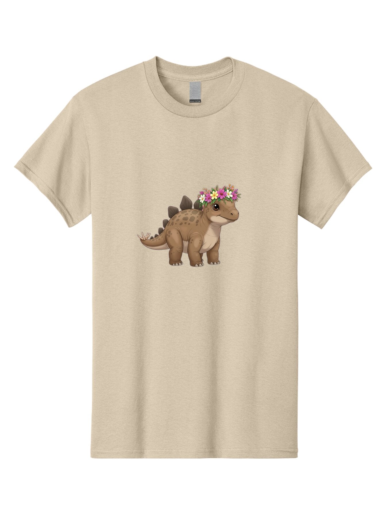 Stegosaurus-With-Flower-Crown Men'S Graphic Tee, 100% Cotton, Comfortable Casual Summer Wear, Machine Washable, Vintage Camera, Old Camera, Antique Camera, Black Camera, Classic Photography, Photography Equipment, Nostalgic Device, Ban634 4