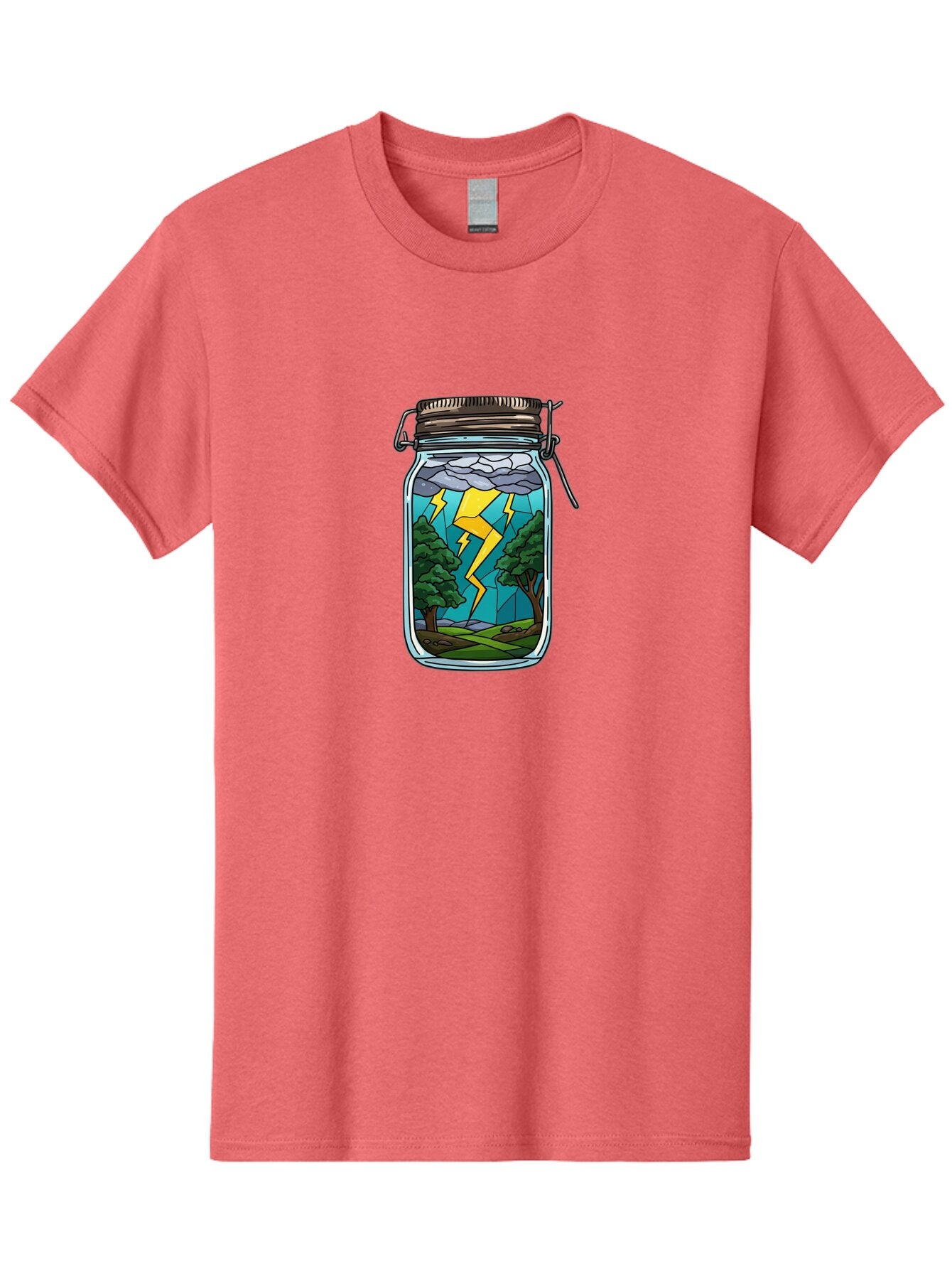 Storm-In-Jar-1 Men'S Graphic Tee, 100% Cotton, Comfortable Casual Summer Wear, Machine Washable, Vintage Camera, Old Camera, Antique Camera, Black Camera, Classic Photography, Photography Equipment, Nostalgic Device, Film Camera, Camera Art Ban639 11