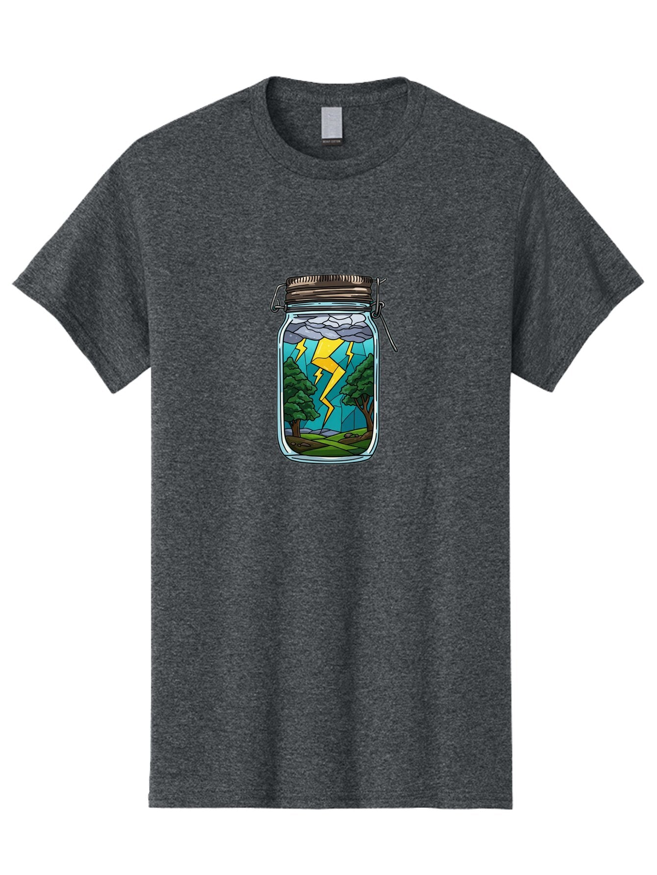 Storm-In-Jar-1 Men'S Graphic Tee, 100% Cotton, Comfortable Casual Summer Wear, Machine Washable, Vintage Camera, Old Camera, Antique Camera, Black Camera, Classic Photography, Photography Equipment, Nostalgic Device, Film Camera, Camera Art Ban639 12