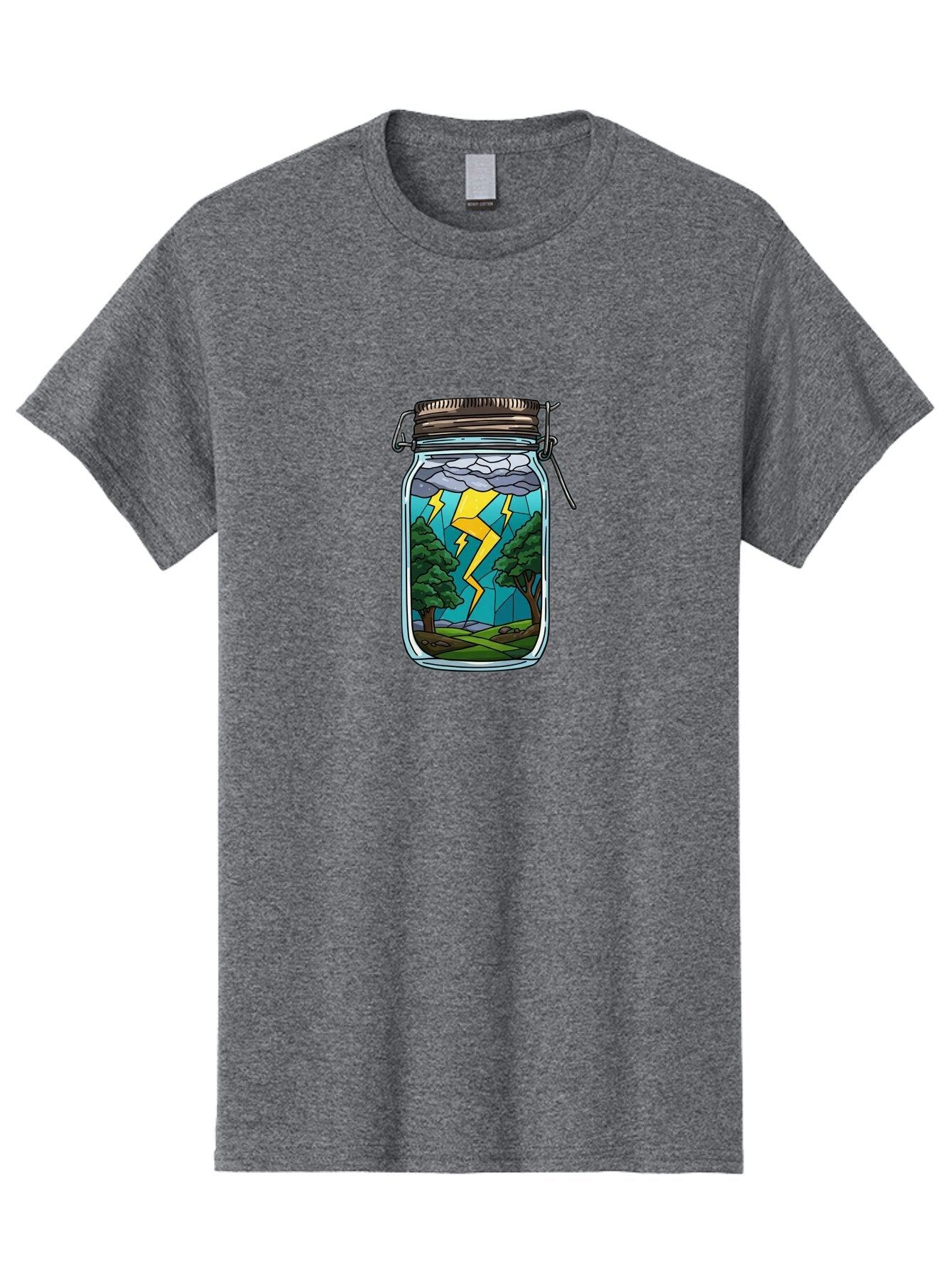 Storm-In-Jar-1 Men'S Graphic Tee, 100% Cotton, Comfortable Casual Summer Wear, Machine Washable, Vintage Camera, Old Camera, Antique Camera, Black Camera, Classic Photography, Photography Equipment, Nostalgic Device, Film Camera, Camera Art Ban639 3