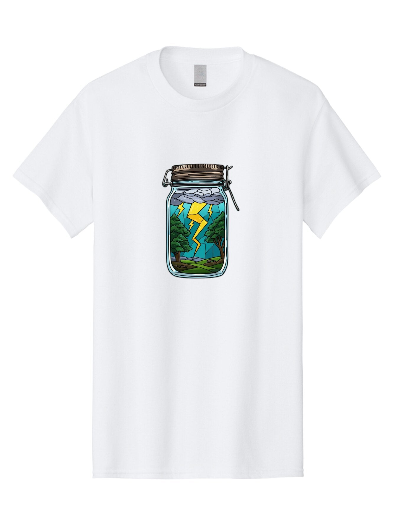 Storm-In-Jar-1 Men'S Graphic Tee, 100% Cotton, Comfortable Casual Summer Wear, Machine Washable, Vintage Camera, Old Camera, Antique Camera, Black Camera, Classic Photography, Photography Equipment, Nostalgic Device, Film Camera, Camera Art Ban639 10
