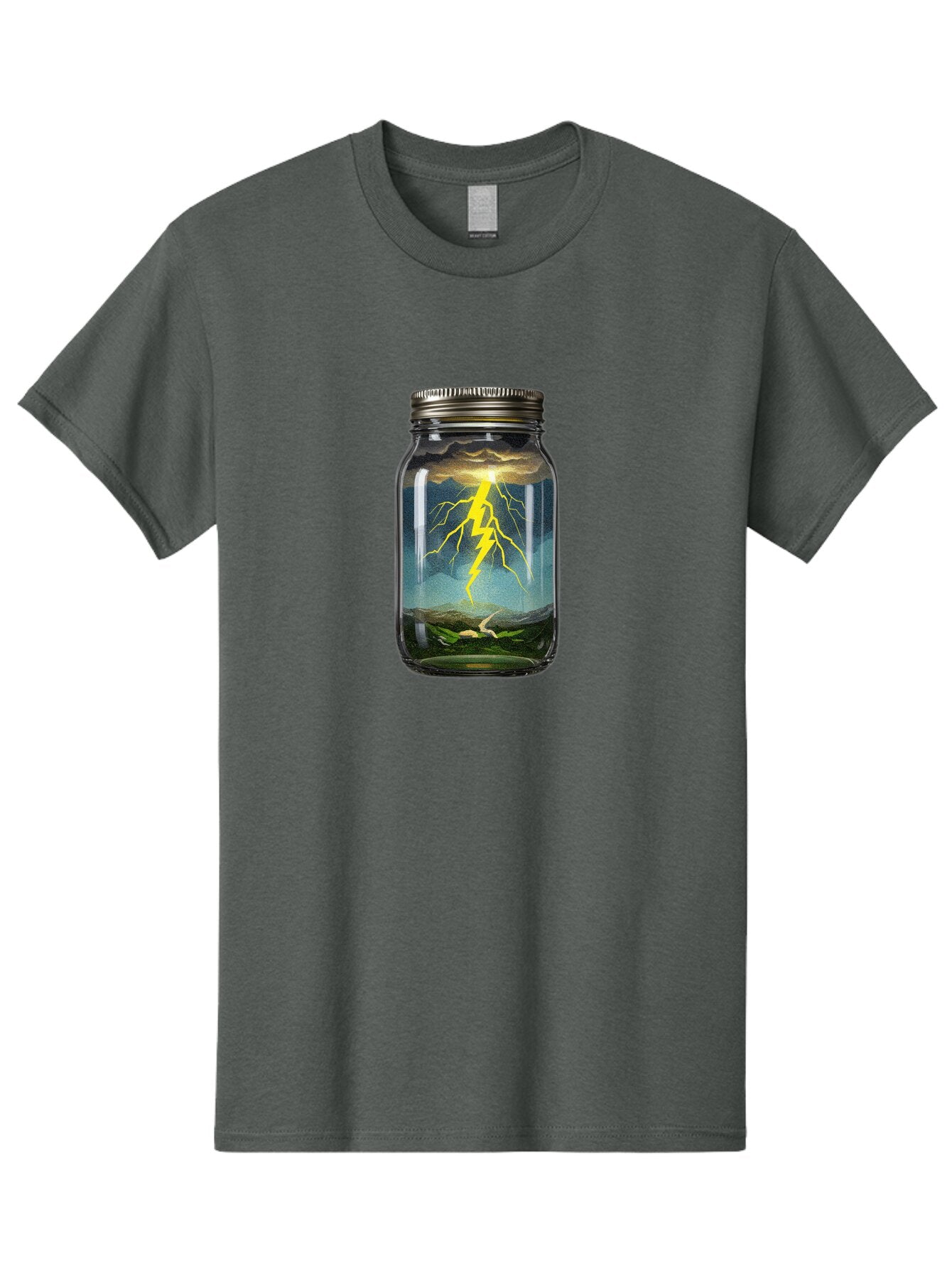 Storm-In-Jar-2 Men'S Graphic Tee, 100% Cotton, Comfortable Casual Summer Wear, Machine Washable, Vintage Camera, Old Camera, Antique Camera, Black Camera, Classic Photography, Photography Equipment, Nostalgic Device, Film Camera, Camera Art Ban640 15
