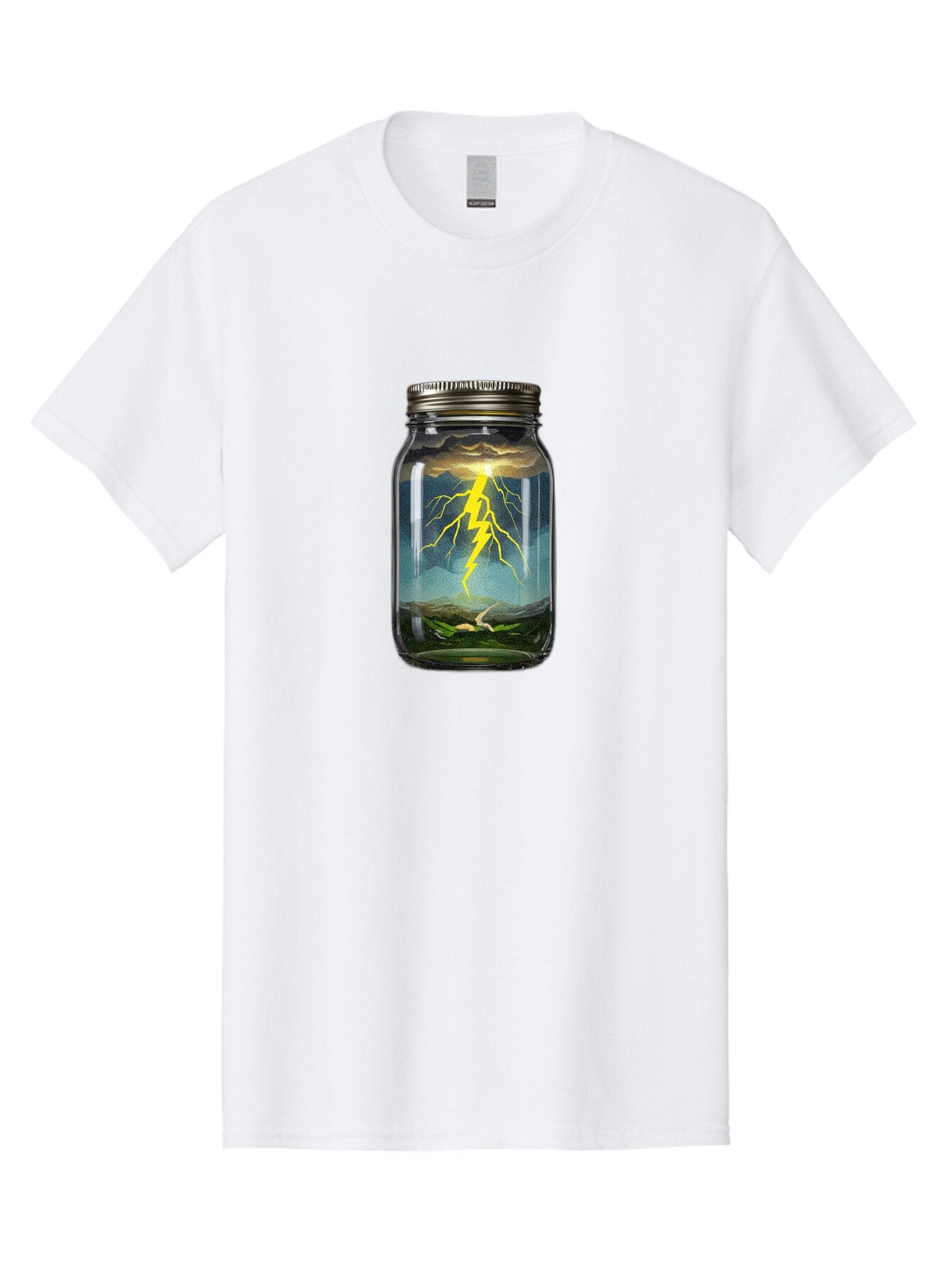 Storm-In-Jar-2 Men'S Graphic Tee, 100% Cotton, Comfortable Casual Summer Wear, Machine Washable, Vintage Camera, Old Camera, Antique Camera, Black Camera, Classic Photography, Photography Equipment, Nostalgic Device, Film Camera, Camera Art Ban640 8