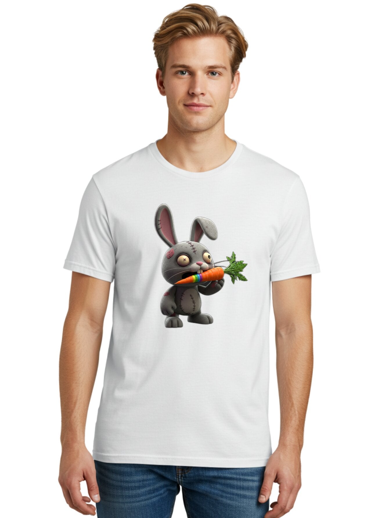 Stuffed-Bunny-Eating-Carrot Men'S Graphic Tee, 100% Cotton, Comfortable Casual Summer Wear, Machine Washable, Vintage Camera, Old Camera, Antique Camera, Black Camera, Classic Photography, Photography Equipment, Nostalgic Device, Film Camera, Ban647 29