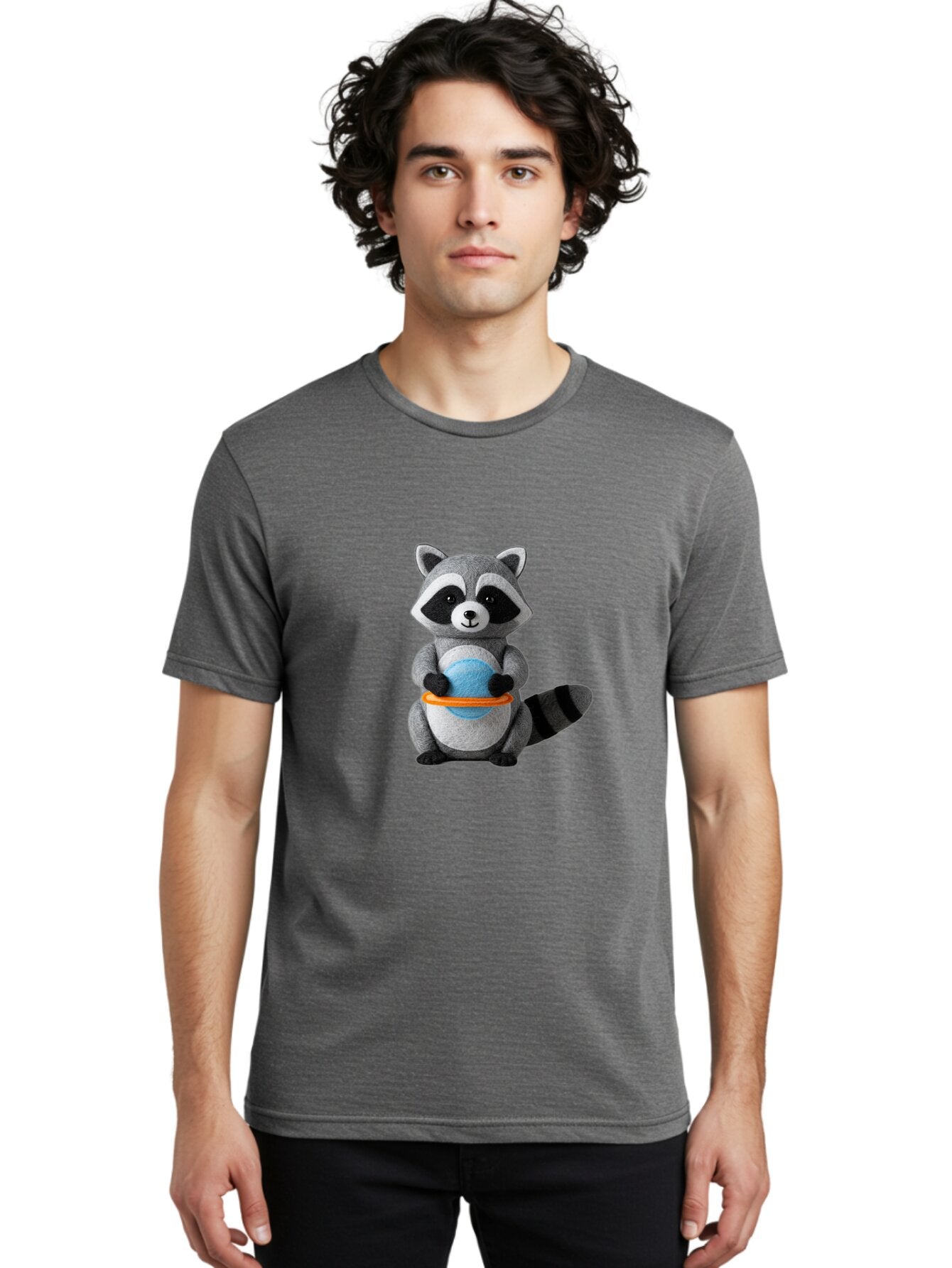 Stuffed-Raccoon Men'S Graphic Tee, 100% Cotton, Comfortable Casual Summer Wear, Machine Washable, Vintage Camera, Old Camera, Antique Camera, Black Camera, Classic Photography, Photography Equipment, Nostalgic Device, Film Camera, Camera Art Ban650 26
