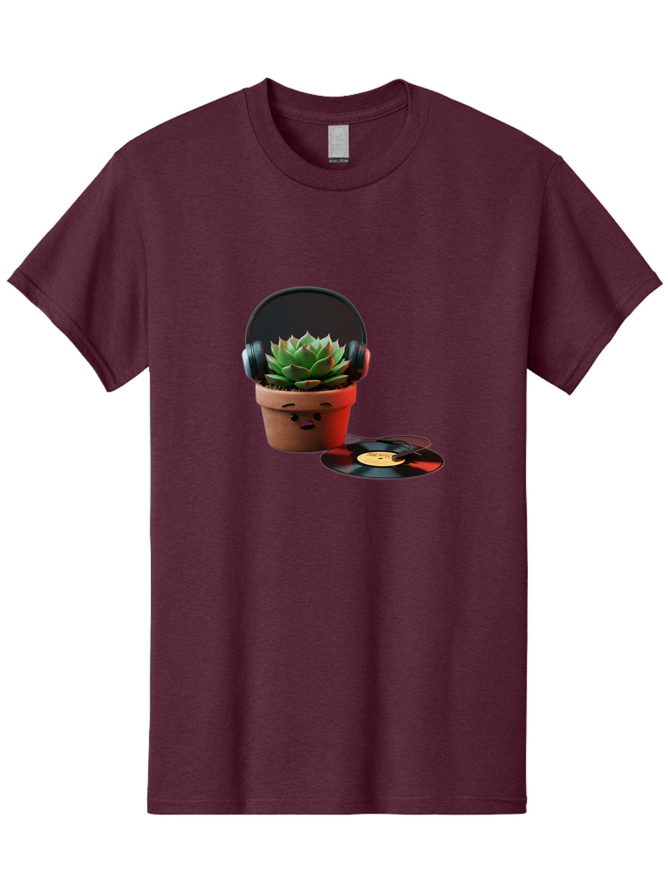 Succulent-Headphones Men'S Graphic Tee, 100% Cotton, Comfortable Casual Summer Wear, Machine Washable, Vintage Camera, Old Camera, Antique Camera, Black Camera, Classic Photography, Photography Equipment, Nostalgic Device, Film Camera, Ban652 7