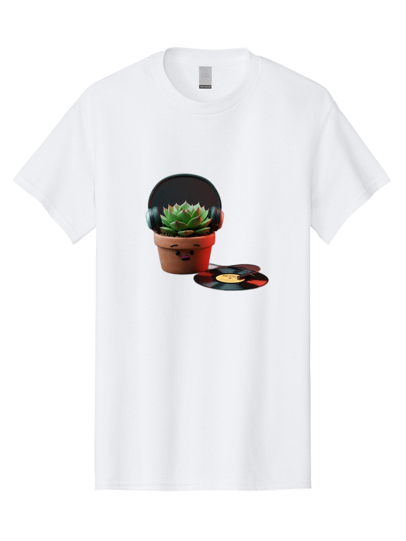 Succulent-Headphones Men'S Graphic Tee, 100% Cotton, Comfortable Casual Summer Wear, Machine Washable, Vintage Camera, Old Camera, Antique Camera, Black Camera, Classic Photography, Photography Equipment, Nostalgic Device, Film Camera, Ban652