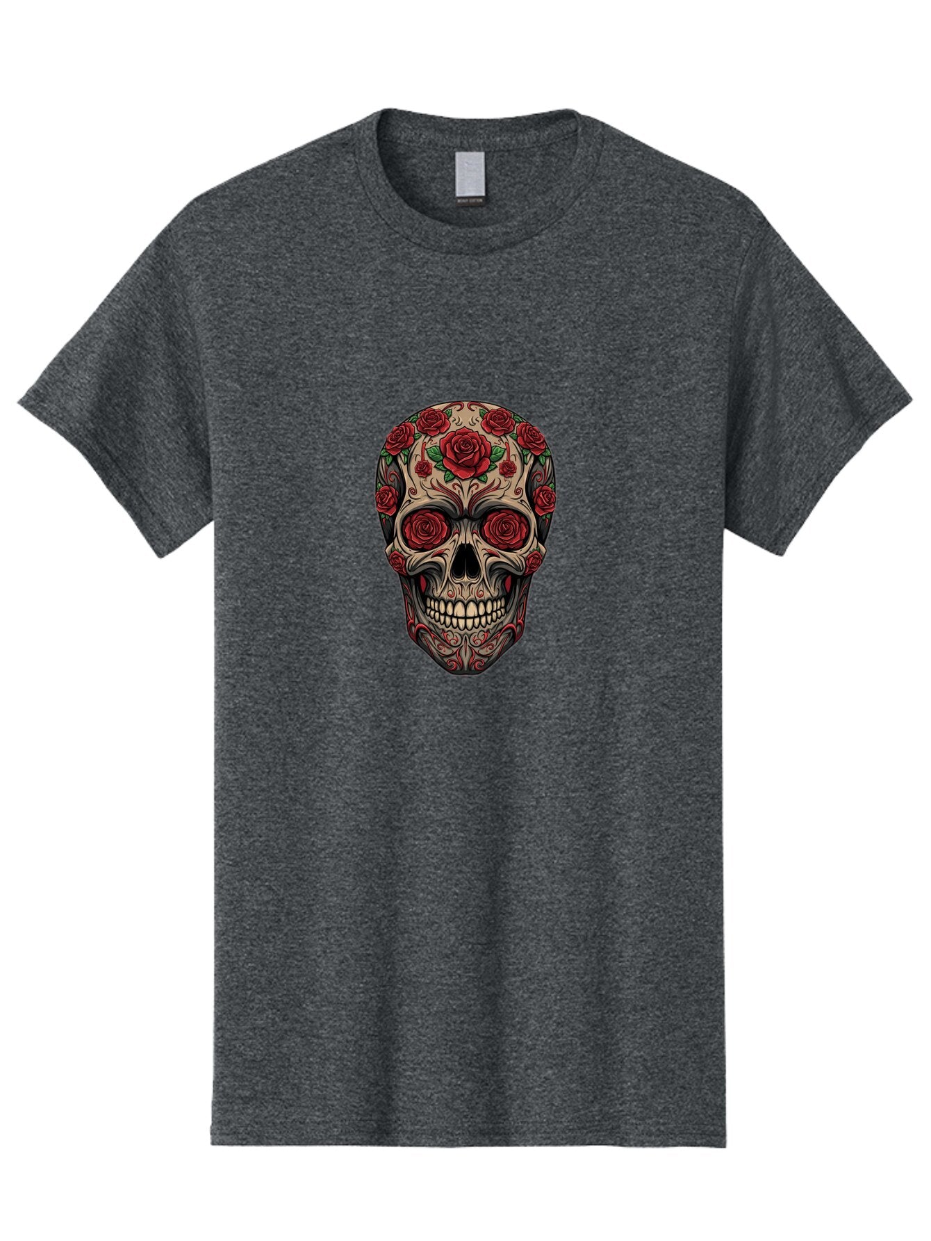 Sugar-Skull-1 Men'S Graphic Tee, 100% Cotton, Comfortable Casual Summer Wear, Machine Washable, Vintage Camera, Old Camera, Antique Camera, Black Camera, Classic Photography, Photography Equipment, Nostalgic Device, Film Camera, Camera Art Ban653 5