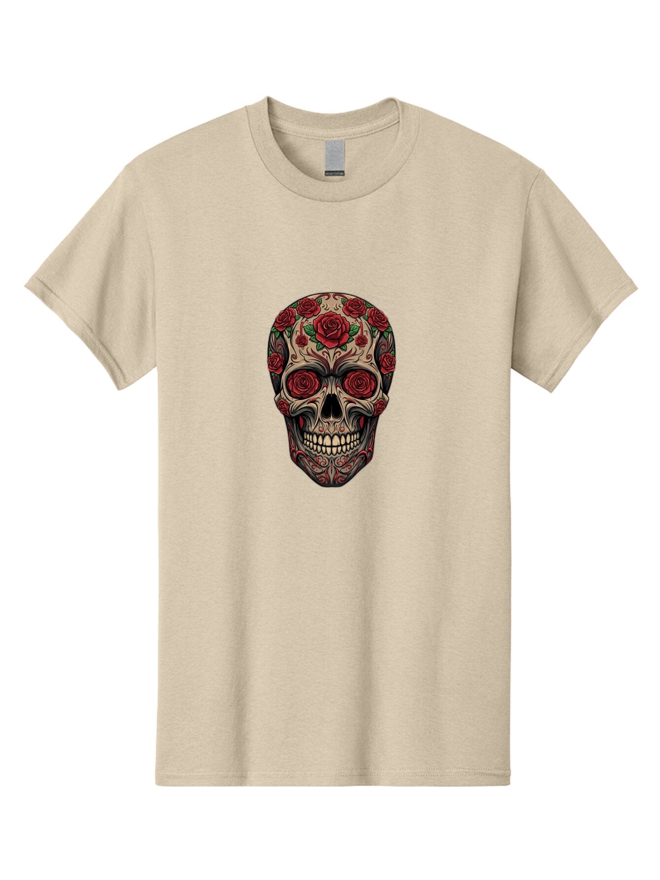 Sugar-Skull-1 Men'S Graphic Tee, 100% Cotton, Comfortable Casual Summer Wear, Machine Washable, Vintage Camera, Old Camera, Antique Camera, Black Camera, Classic Photography, Photography Equipment, Nostalgic Device, Film Camera, Camera Art Ban653 12
