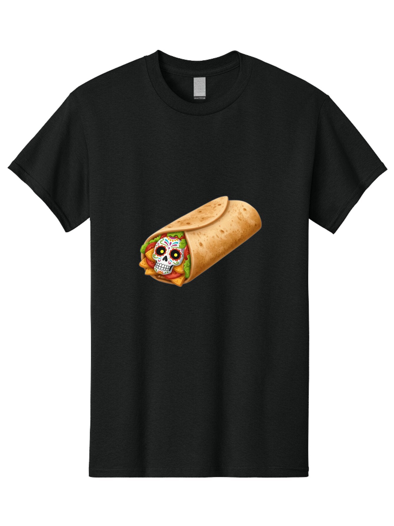 Sugar-Skull-Burrito Men'S Graphic Tee, 100% Cotton, Comfortable Casual Summer Wear, Machine Washable, Vintage Camera, Old Camera, Antique Camera, Black Camera, Classic Photography, Photography Equipment, Nostalgic Device, Film Camera, Ban656 5